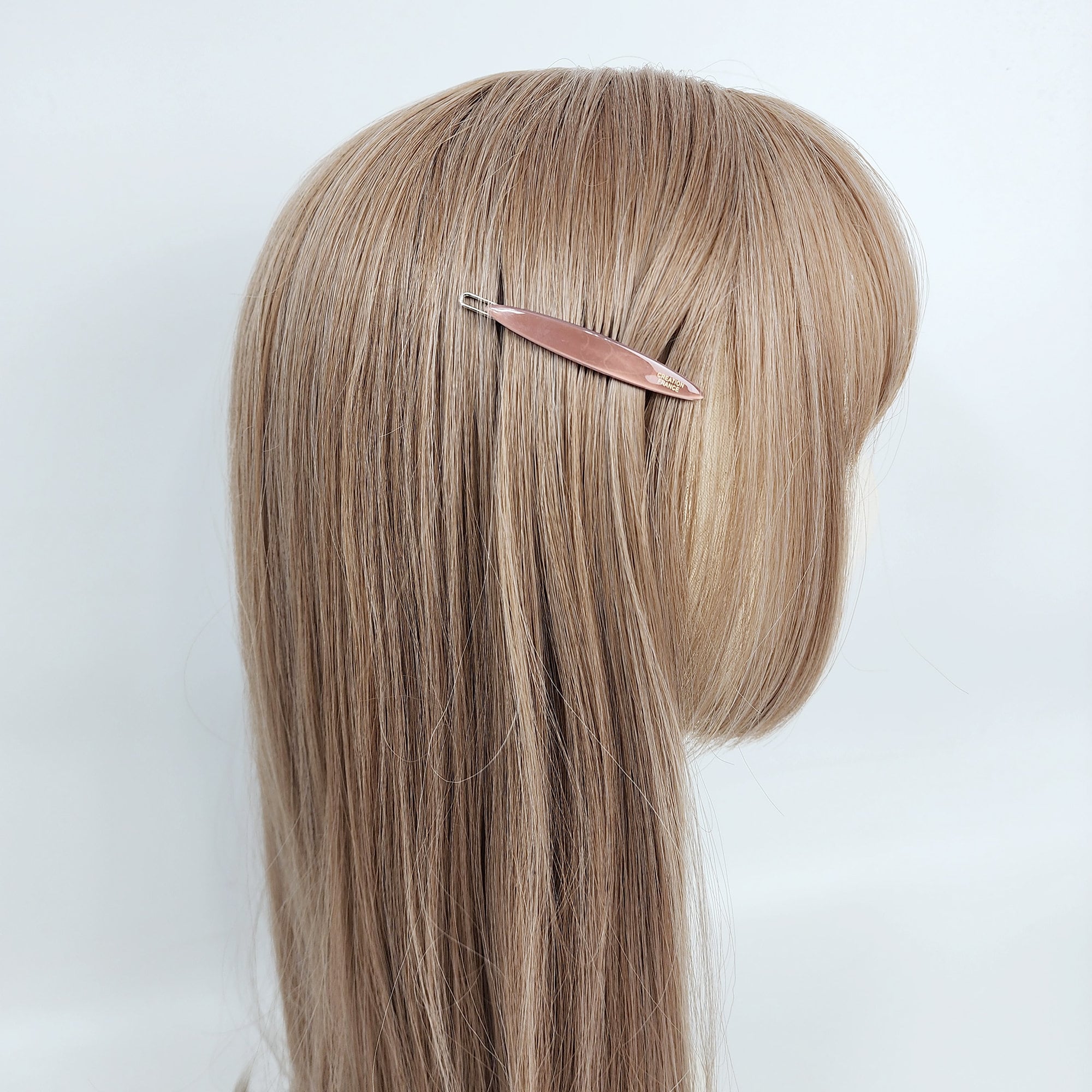 Pure Color Mini Slim Oval Snap Clip Bobby Pin (2.4 Inch) / Vintage French Hair Pin / Hair Accessory for Woman / Bow Barrette for Thin Hair