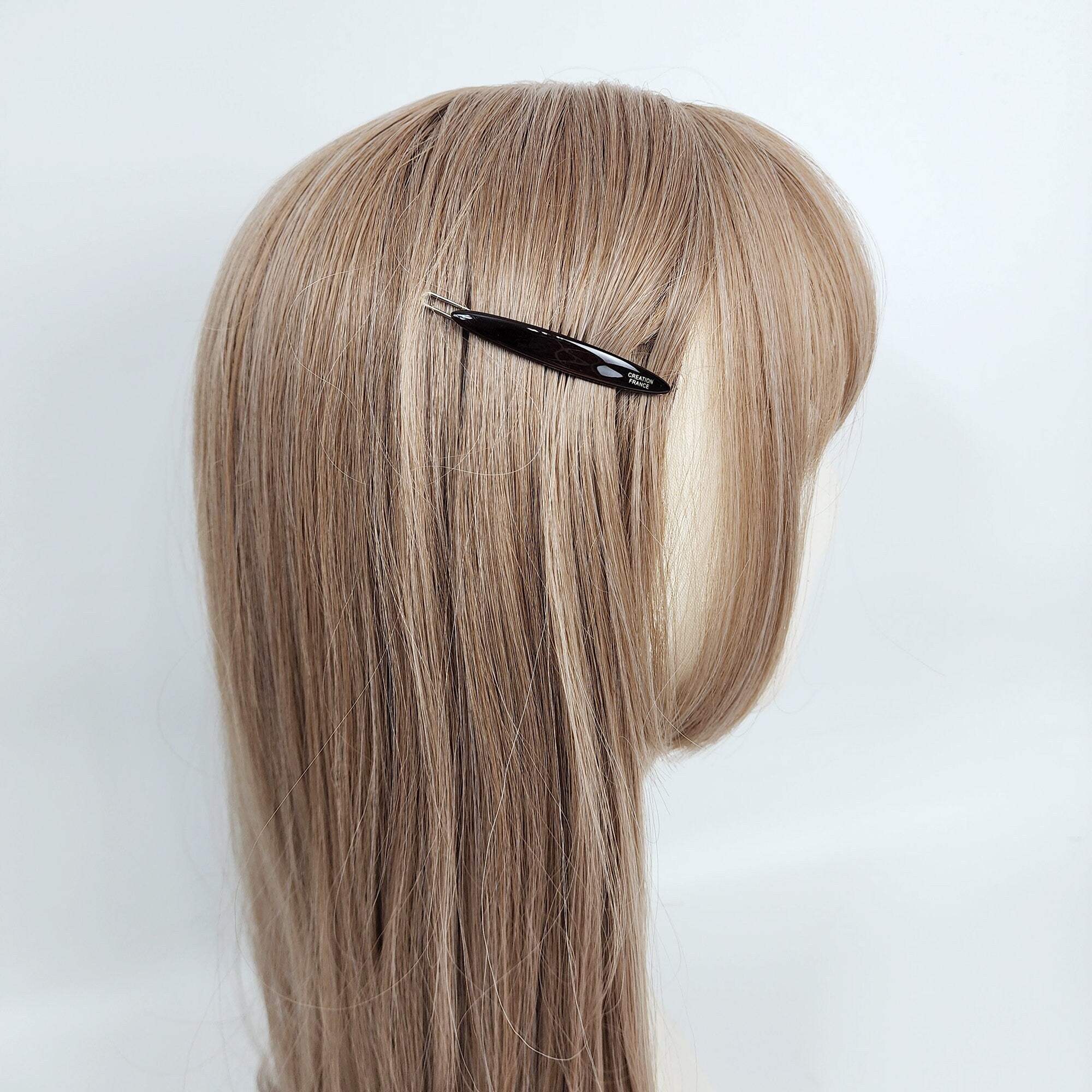 Pure Color Mini Slim Oval Snap Clip Bobby Pin (2.4 Inch) / Vintage French Hair Pin / Hair Accessory for Woman / Bow Barrette for Thin Hair