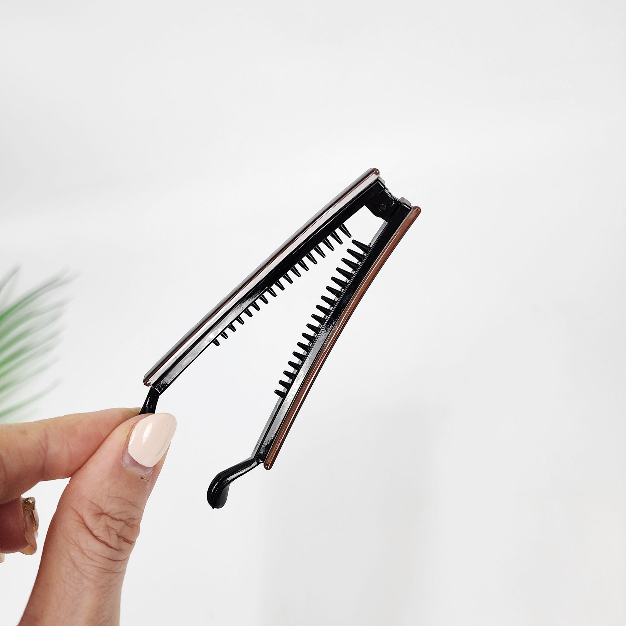 New Color Half-Tie Small Slim Comb Banana Clip / Tortoise Marble Hair Comb Barrette / Clincher Comb Hair Accessory / French Hair Pin