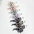 Pastel Color Clara Flower Banana Clip (4.3 Inch) / Tortoise Marble Hair Comb Barrette / Clincher Comb Hair Accessory / French Hair Pin