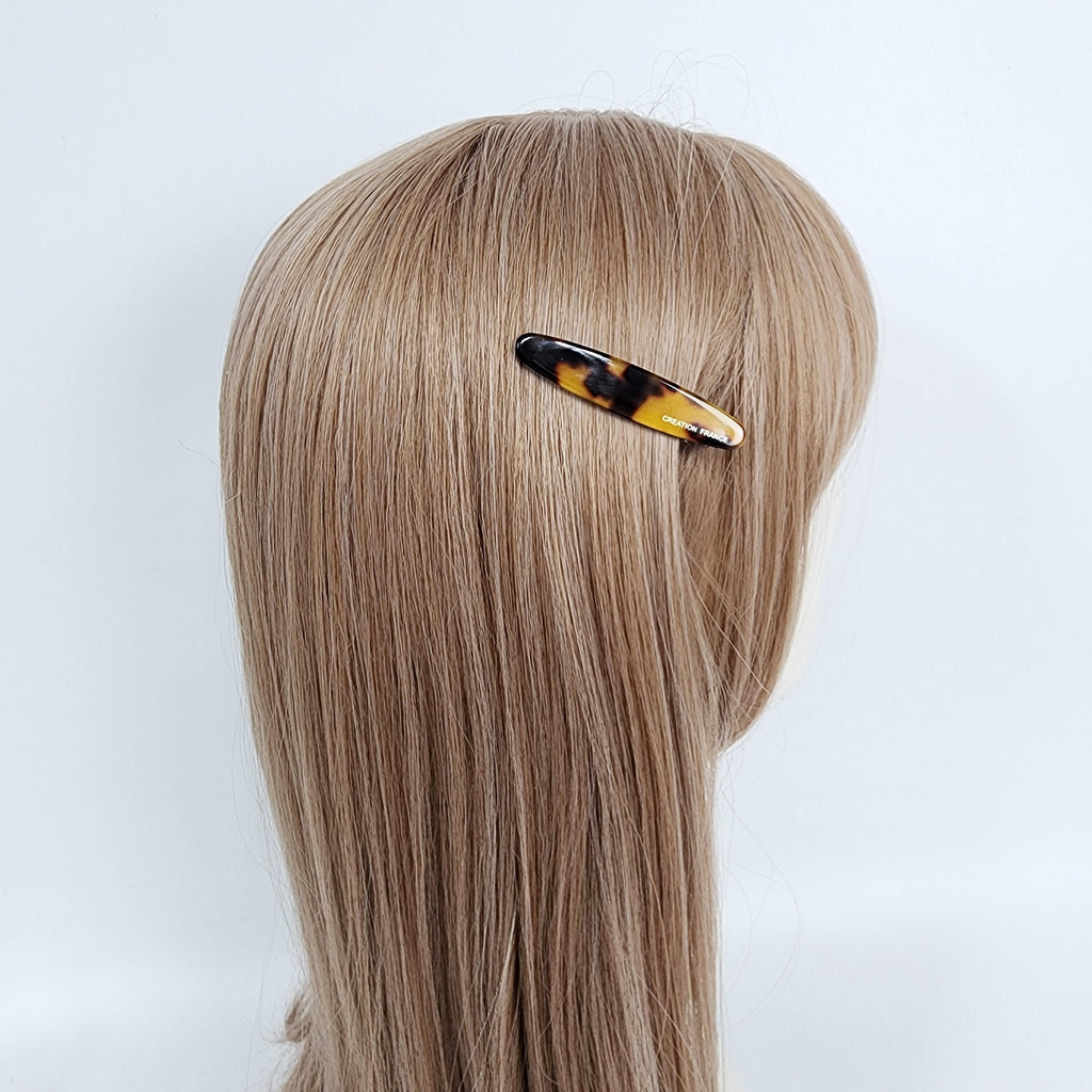 Demi Slim Oval Side Clip Hair Claw (2.5 Inch) / Alligator Hair Clip for Woman / French Barrette for Girls