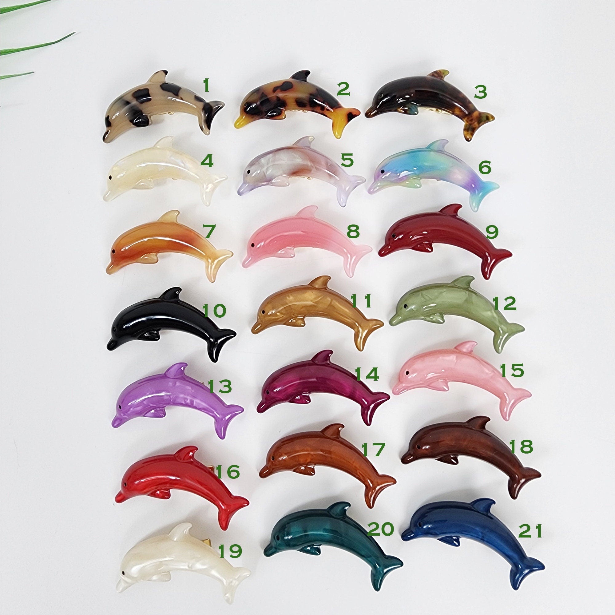 Flying Dolphin Ultra Mini Side Clip Hair Claw (2.2 Inch) / Alligator Hair Clip for Woman / French Barrette for Girls
