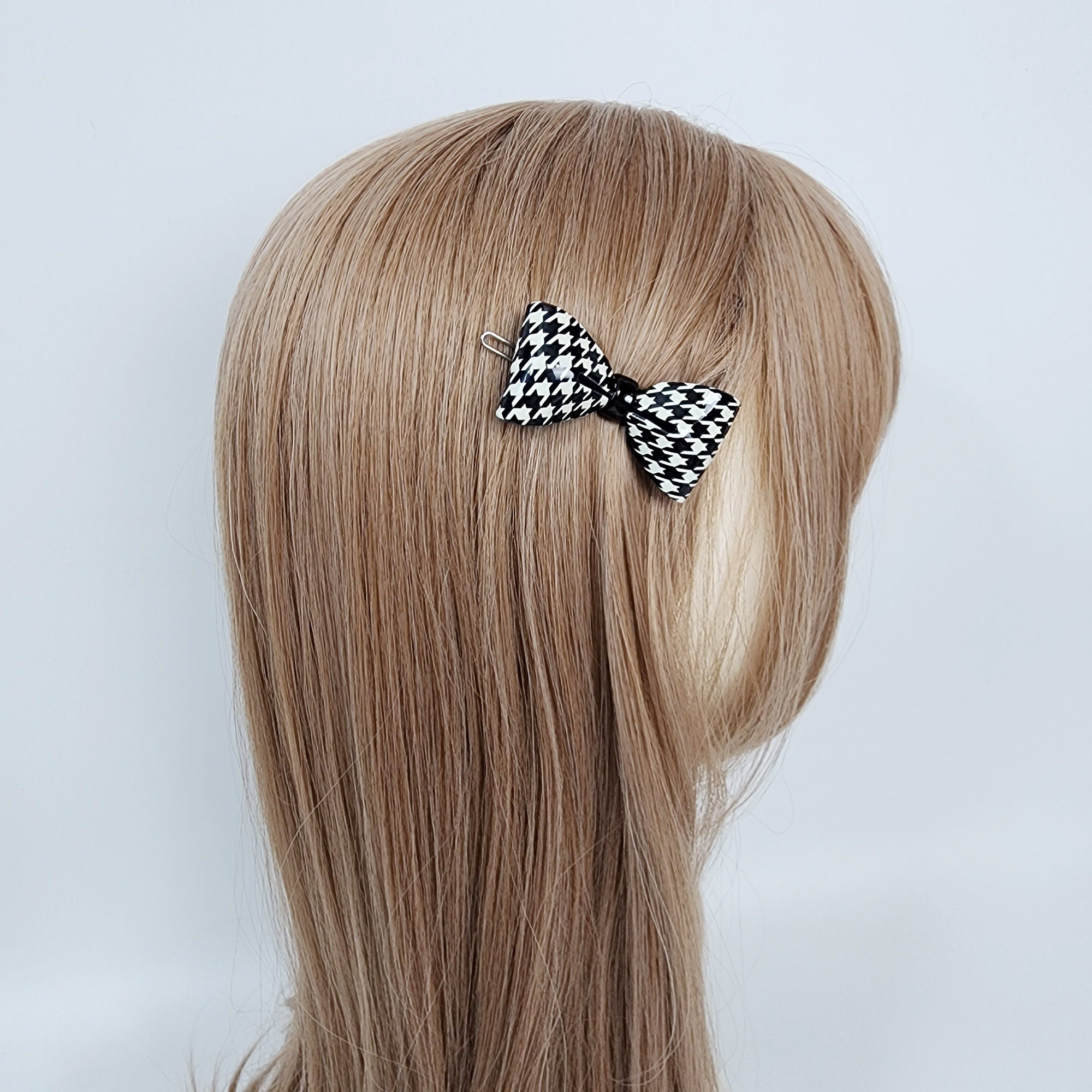 Luxurious Audrey Ribbon Snap Clip Bobby Pin (2.3 Inch) / Vintage French Hair Pin / Hair Accessory for Woman / Bow Barrette for Thin Hair