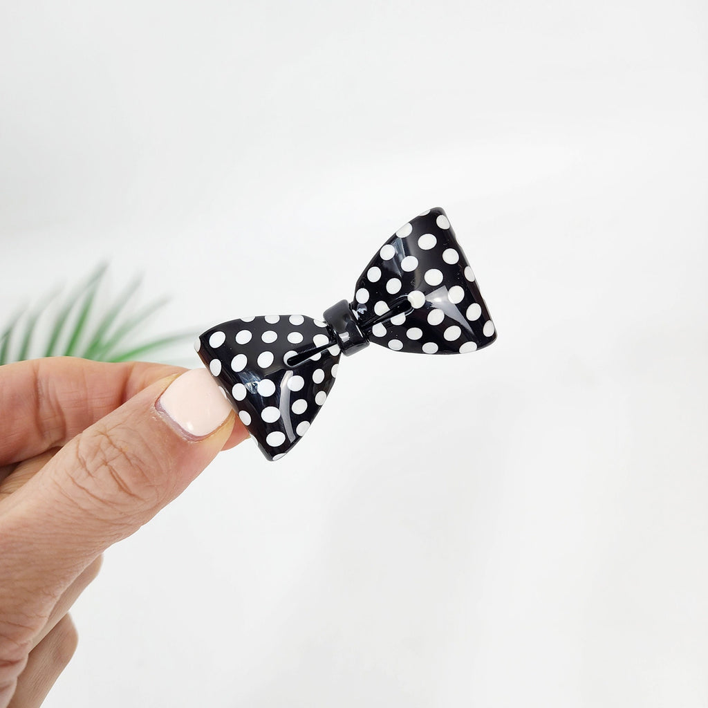 Luxurious Audrey Ribbon Snap Clip Bobby Pin (2.3 Inch) / Vintage French Hair Pin / Hair Accessory for Woman / Bow Barrette for Thin Hair