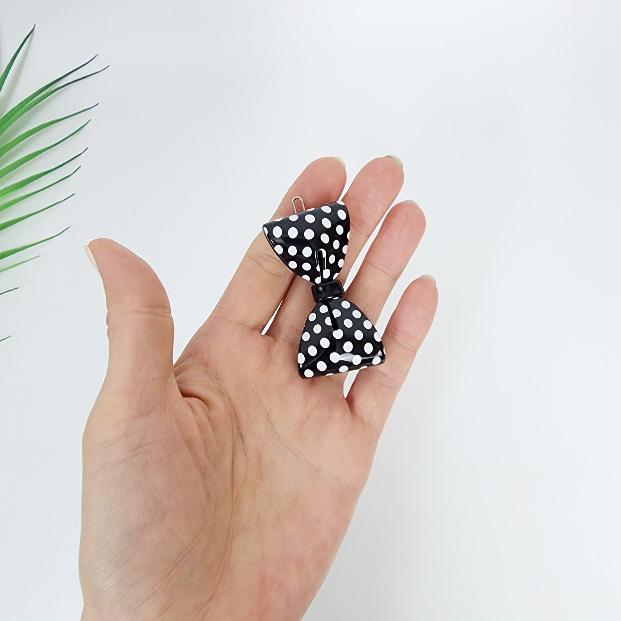 Luxurious Audrey Ribbon Snap Clip Bobby Pin (2.3 Inch) / Vintage French Hair Pin / Hair Accessory for Woman / Bow Barrette for Thin Hair