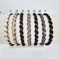 Daily Satin Gold Chain Twisted Thin Hairband (0.5 Inch) / Hair Accessories for Woman