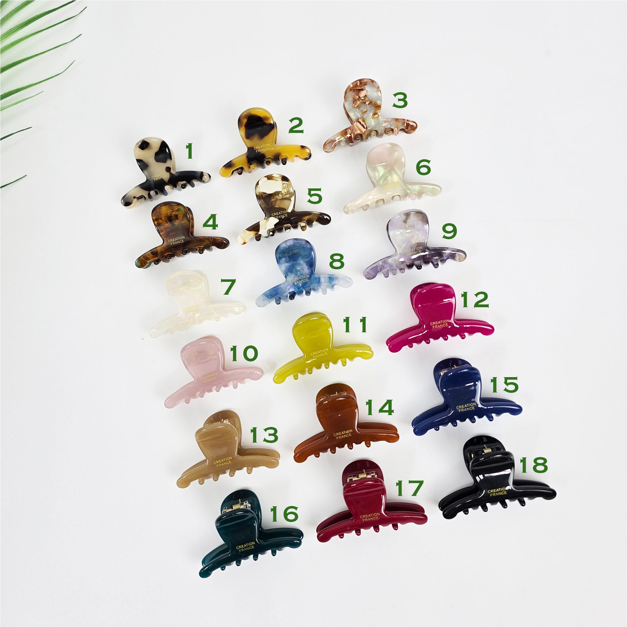 Bonita Elle Small Hair Claw Clip (1.9 Inch) / Elegant French Pin / Hair Accessory for Woman / Ponytail Holder