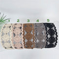 Handmade Sunflower Embroidery Lace Fabric Wide Headband (2.0 Inch) / Hair Accessories for Woman