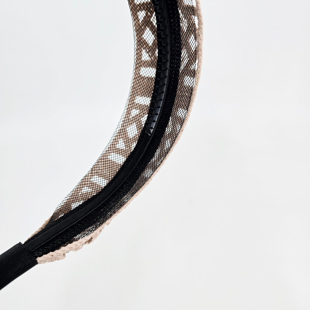 Handmade Knitted Embroidery Lace Fabric Wide Headband (1.8 Inch) / Hair Accessories for Woman