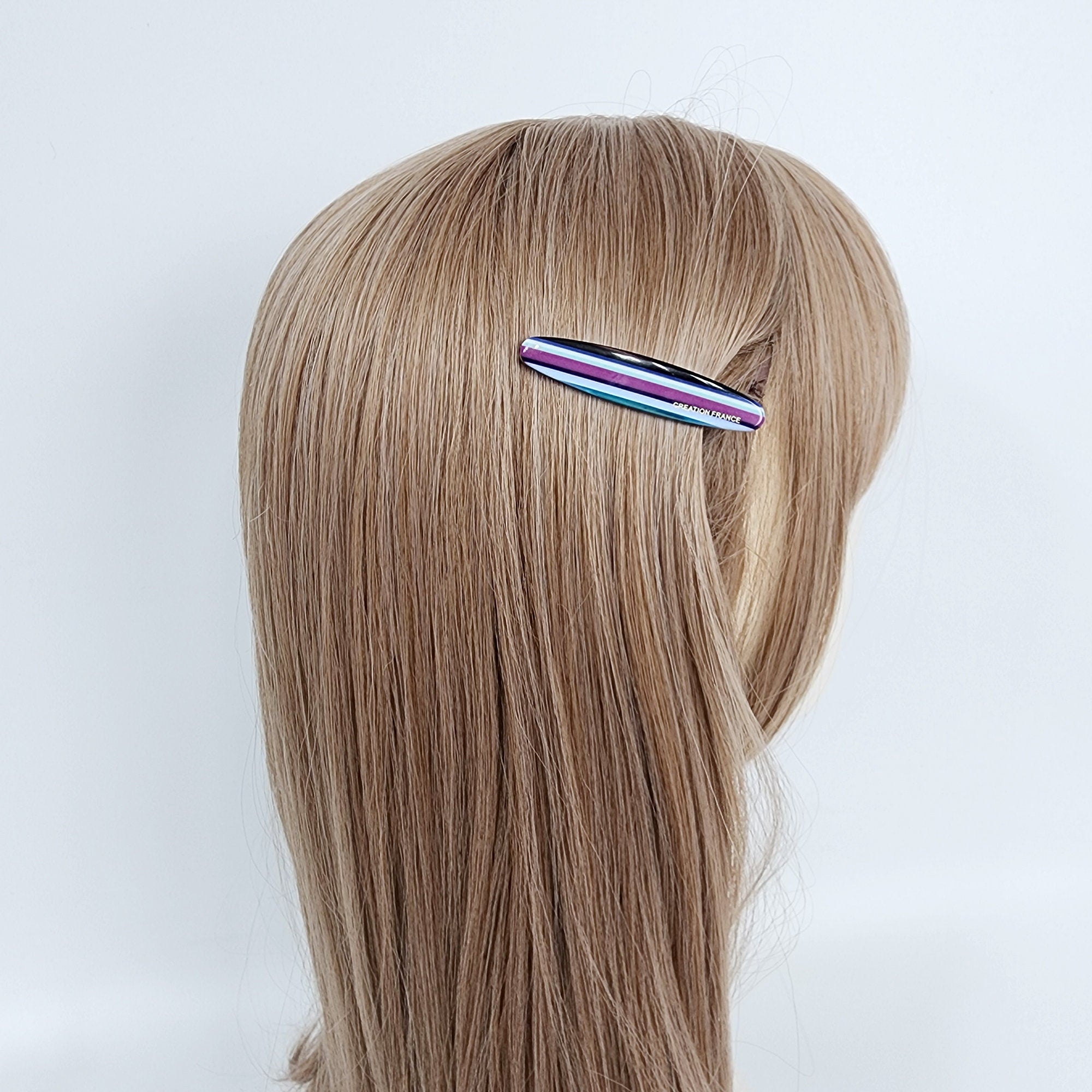 Demi Slim Oval Side Clip Hair Claw (2.5 Inch) / Alligator Hair Clip for Woman / French Barrette for Girls