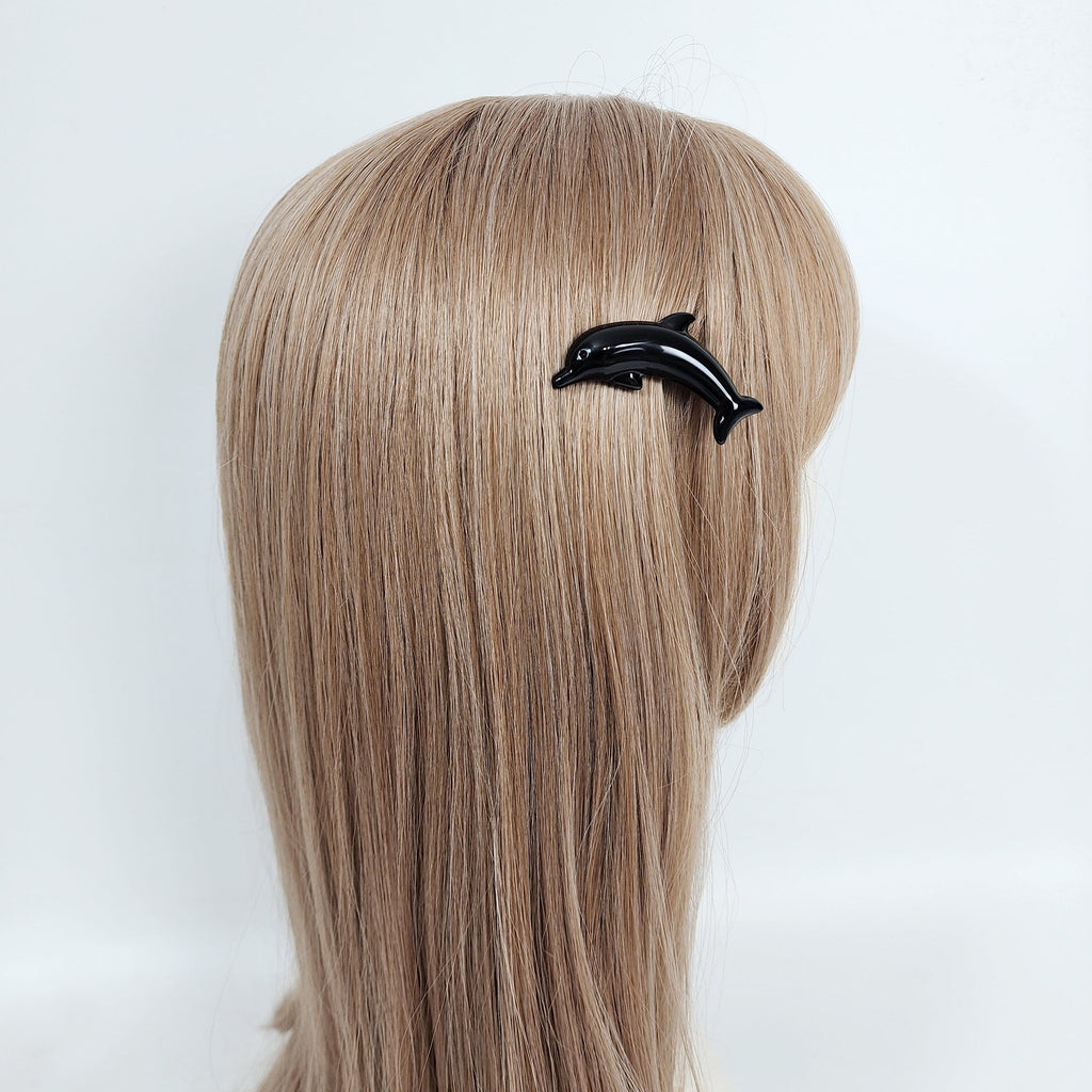 Flying Dolphin Ultra Mini Side Clip Hair Claw (2.2 Inch) / Alligator Hair Clip for Woman / French Barrette for Girls
