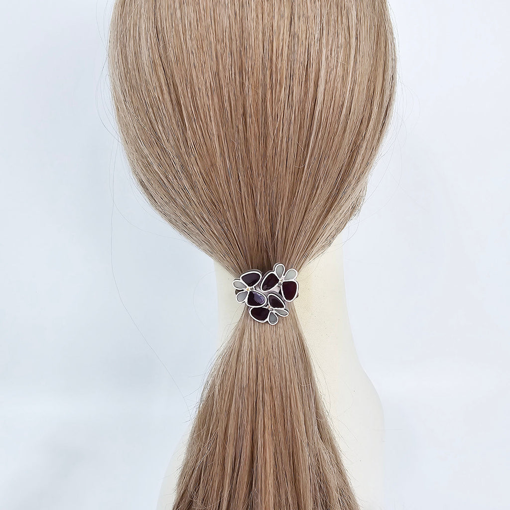 Butterfly Friends Ponytail Hair Tie (1.4 Inch) / Simple Cute Ponytail Holder / Hair Accessory for Woman / French Hair Tie