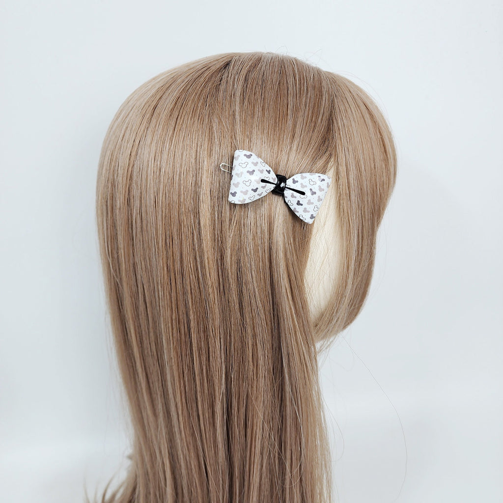 Luxurious Audrey Ribbon Snap Clip Bobby Pin (2.3 Inch) / Vintage French Hair Pin / Hair Accessory for Woman / Bow Barrette for Thin Hair