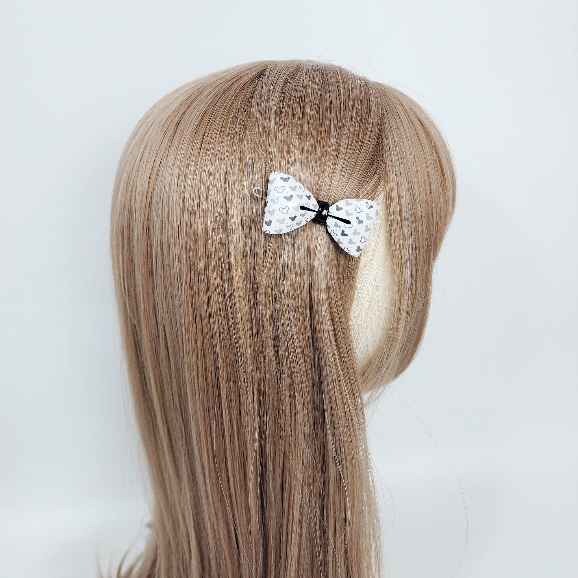 Luxurious Audrey Ribbon Snap Clip Bobby Pin (2.3 Inch) / Vintage French Hair Pin / Hair Accessory for Woman / Bow Barrette for Thin Hair