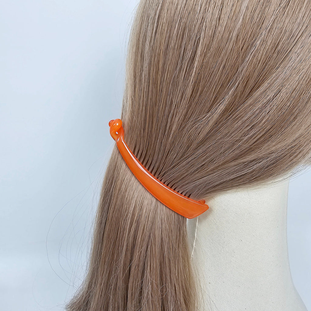 Luxurious Full Bundle Skinny Banana Hair Clip (4.3 Inch) / Colorful Hair Comb Barrette / Clincher Comb Hair Accessory / French Hair Pin