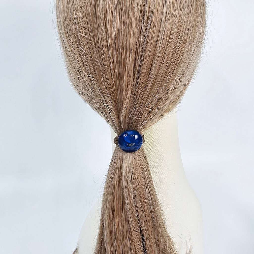 Semi-Circle Round Ponytail Hair Tie (1.0 Inch) / Simple Cute Ponytail Holder / Hair Accessory for Woman / French Hair Tie