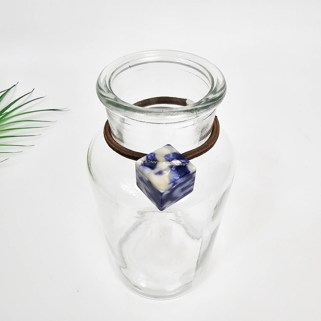 New Color Simple Cube Square Ponytail Hair Tie (0.7 Inch) / Simple Cute Ponytail Holder / Hair Accessory for Woman / French Hair Tie