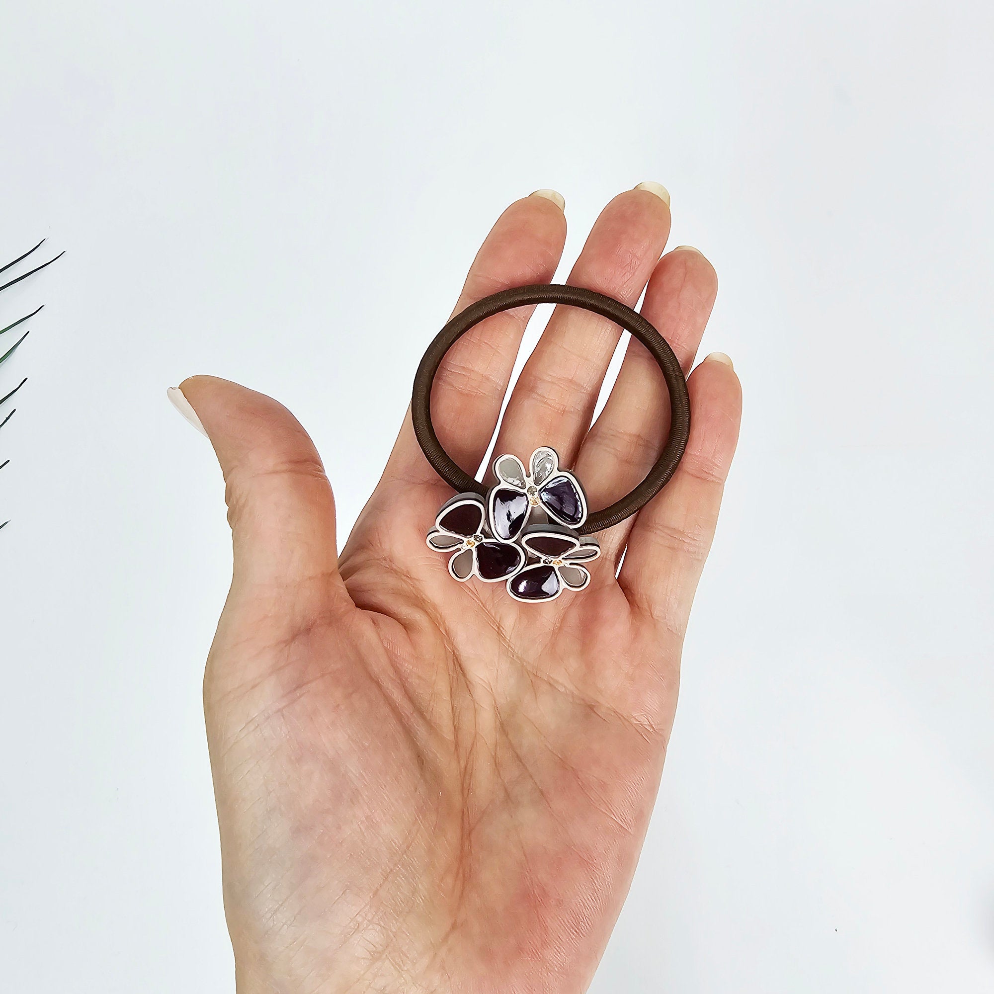 Butterfly Friends Ponytail Hair Tie (1.4 Inch) / Simple Cute Ponytail Holder / Hair Accessory for Woman / French Hair Tie