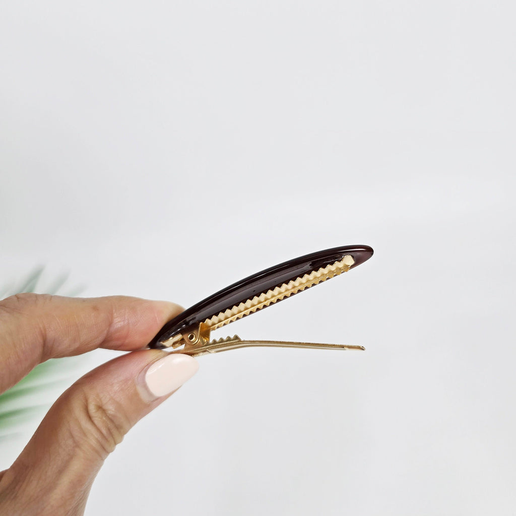 Nora Side Claw Clip Mini Claw Clip (2.8 Inch) / Vivid Color French Pin / Alligator Hair Clip for Woman