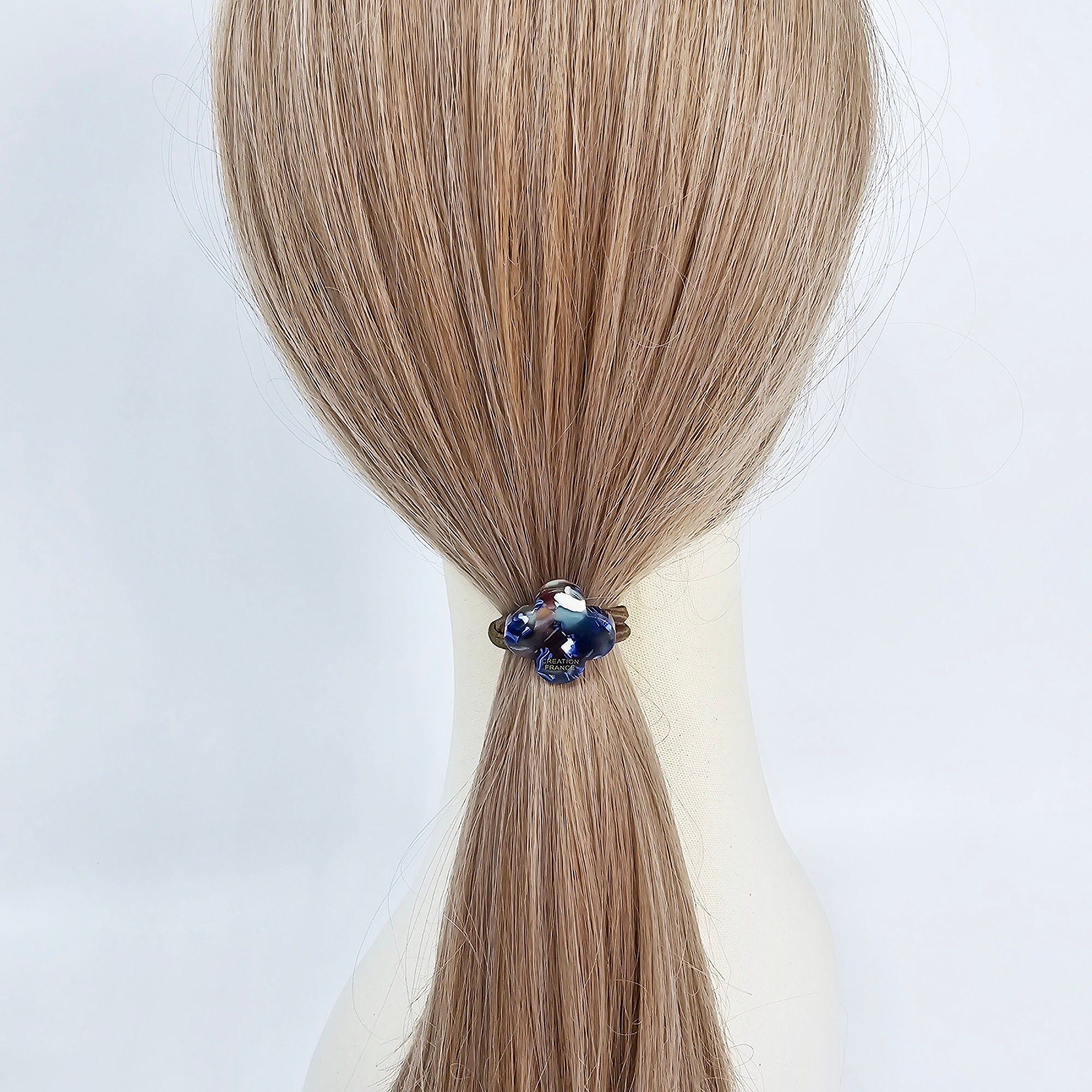 Lovely Clover Ponytail Hair Tie (1.0 Inch) / Simple Cute Ponytail Holder / Hair Accessory for Woman / French Hair Tie