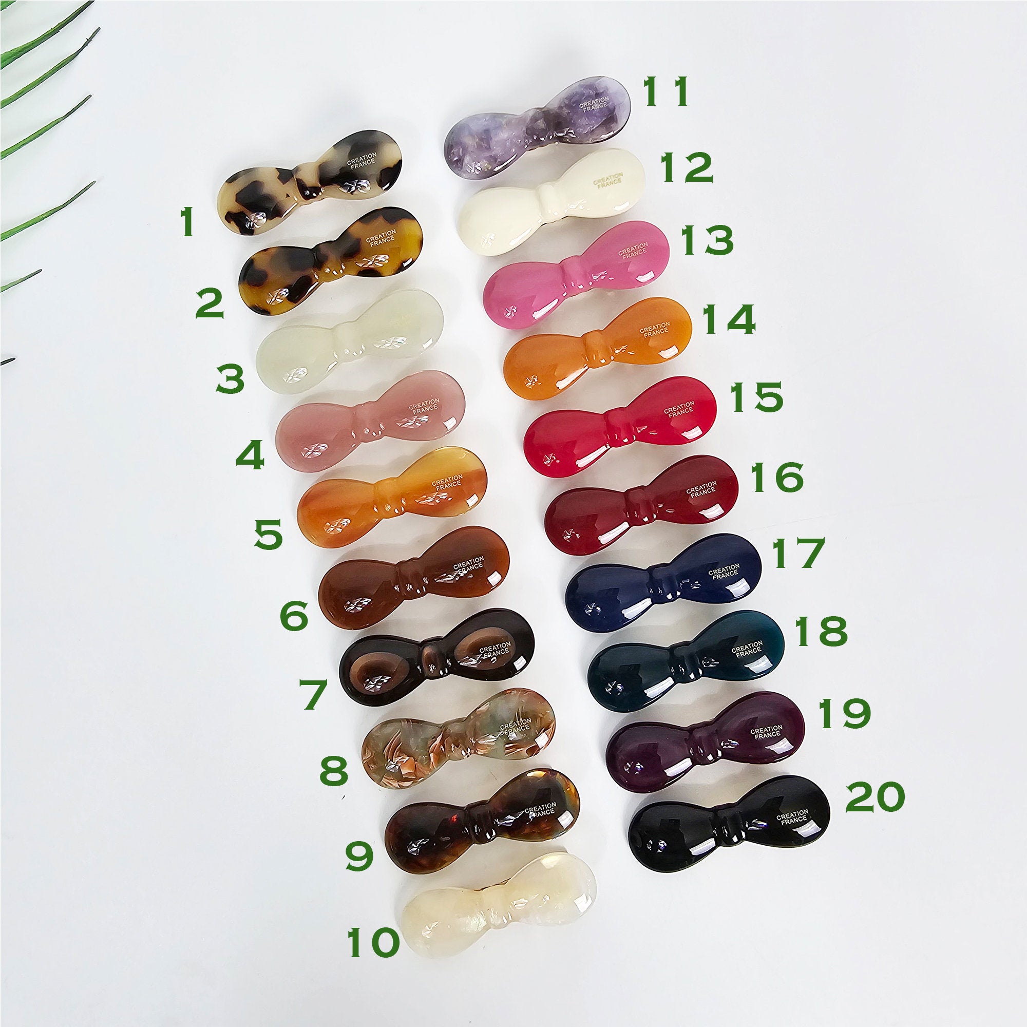 Rounded Bulging Ribbon Side Claw Mini Hair Claw Clip (2.0 Inch) / Vivid Color French Pin / Alligator Hair Clip for Woman