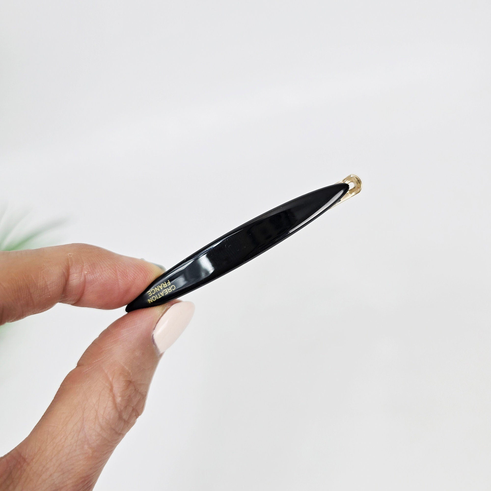 Leopard Long Oval Round Hair Stick Hairpin (2.6 Inch) / Cute Tortoise Shell French Hair Pin / Hair Accessory for Woman