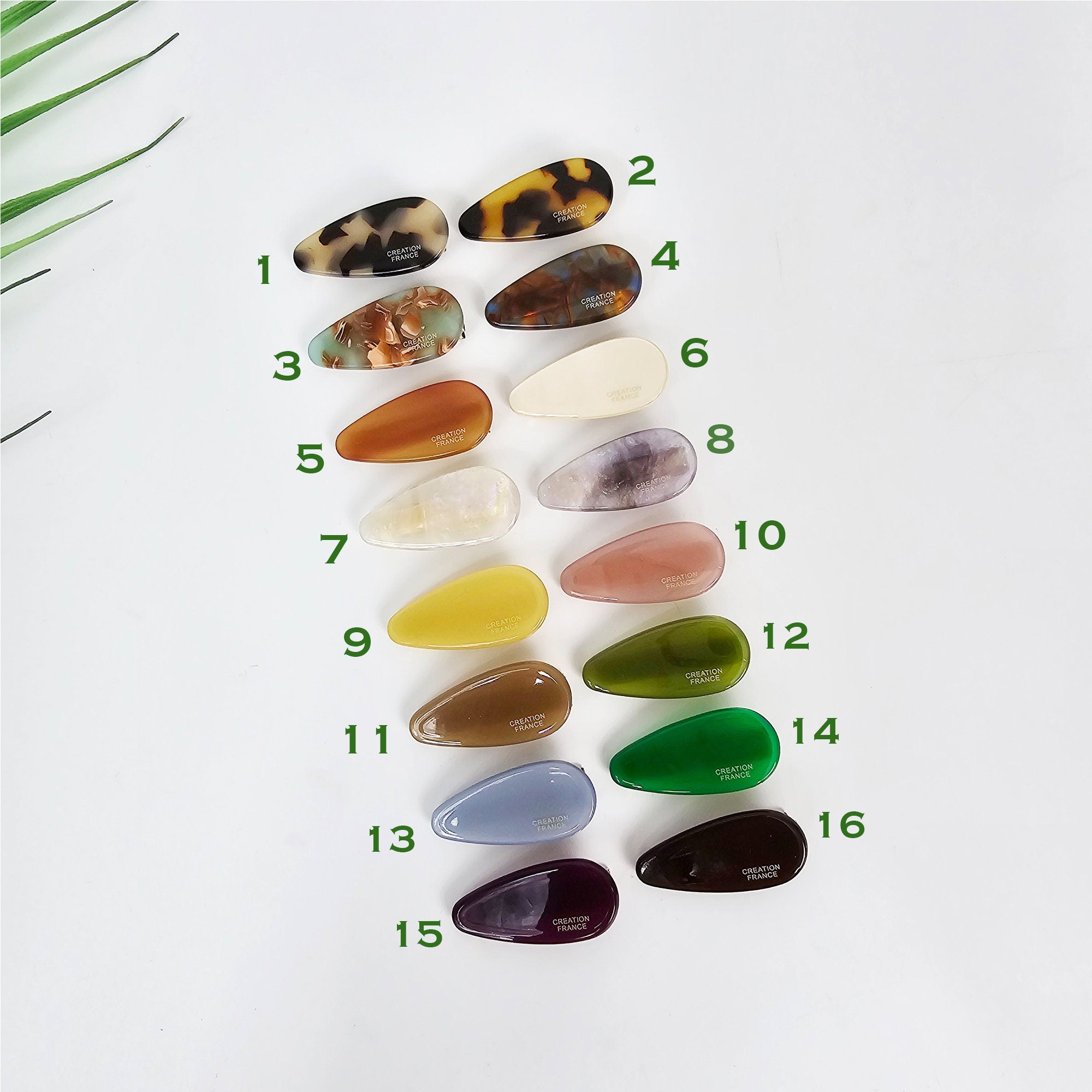 Luxurious Rounded Triangle Flat Mini Hair Clip Side Claw (1.4 Inch) / Vivid Color French Pin / Alligator Hair Clip for Woman