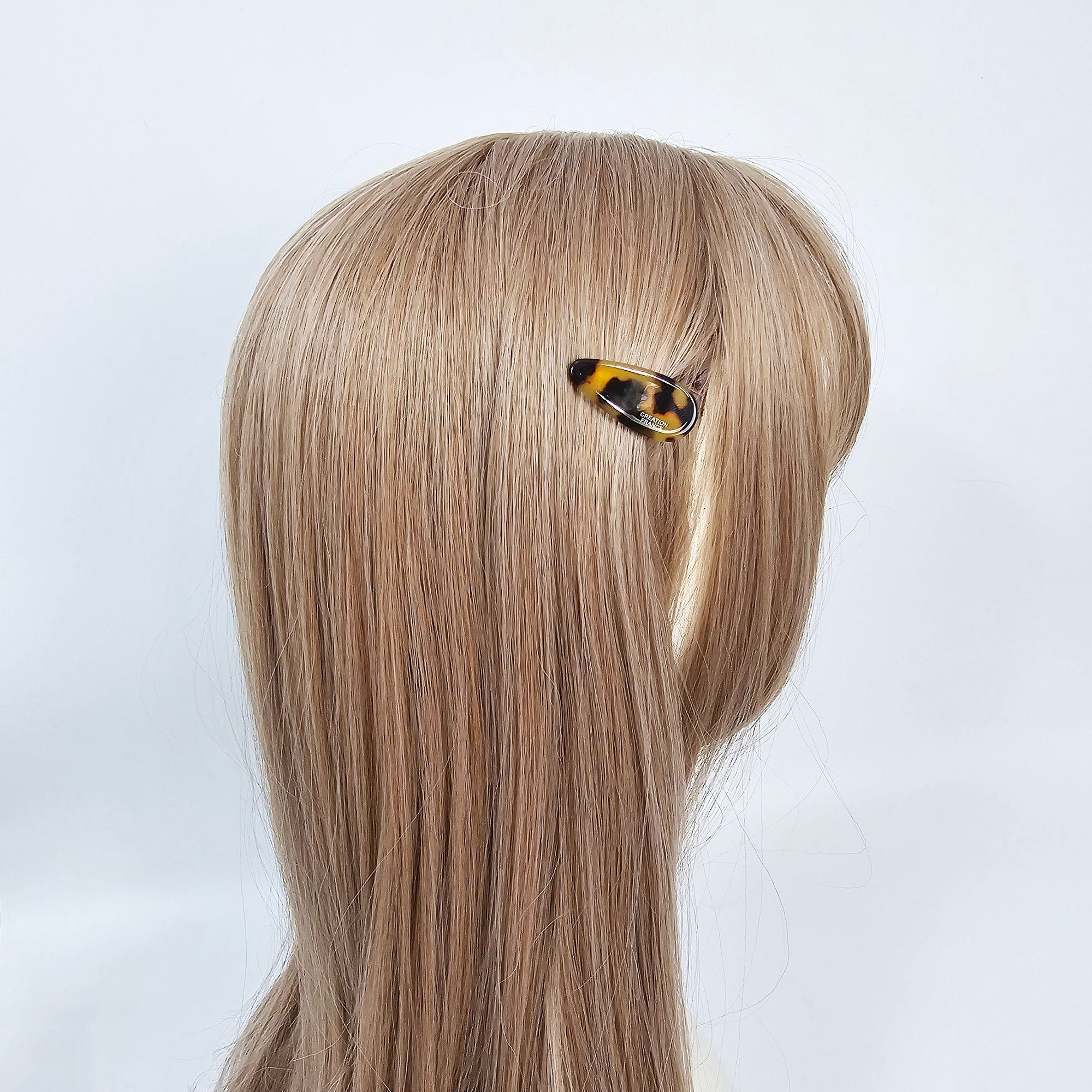 Luxurious Rounded Triangle Flat Mini Hair Clip Side Claw (1.4 Inch) / Vivid Color French Pin / Alligator Hair Clip for Woman