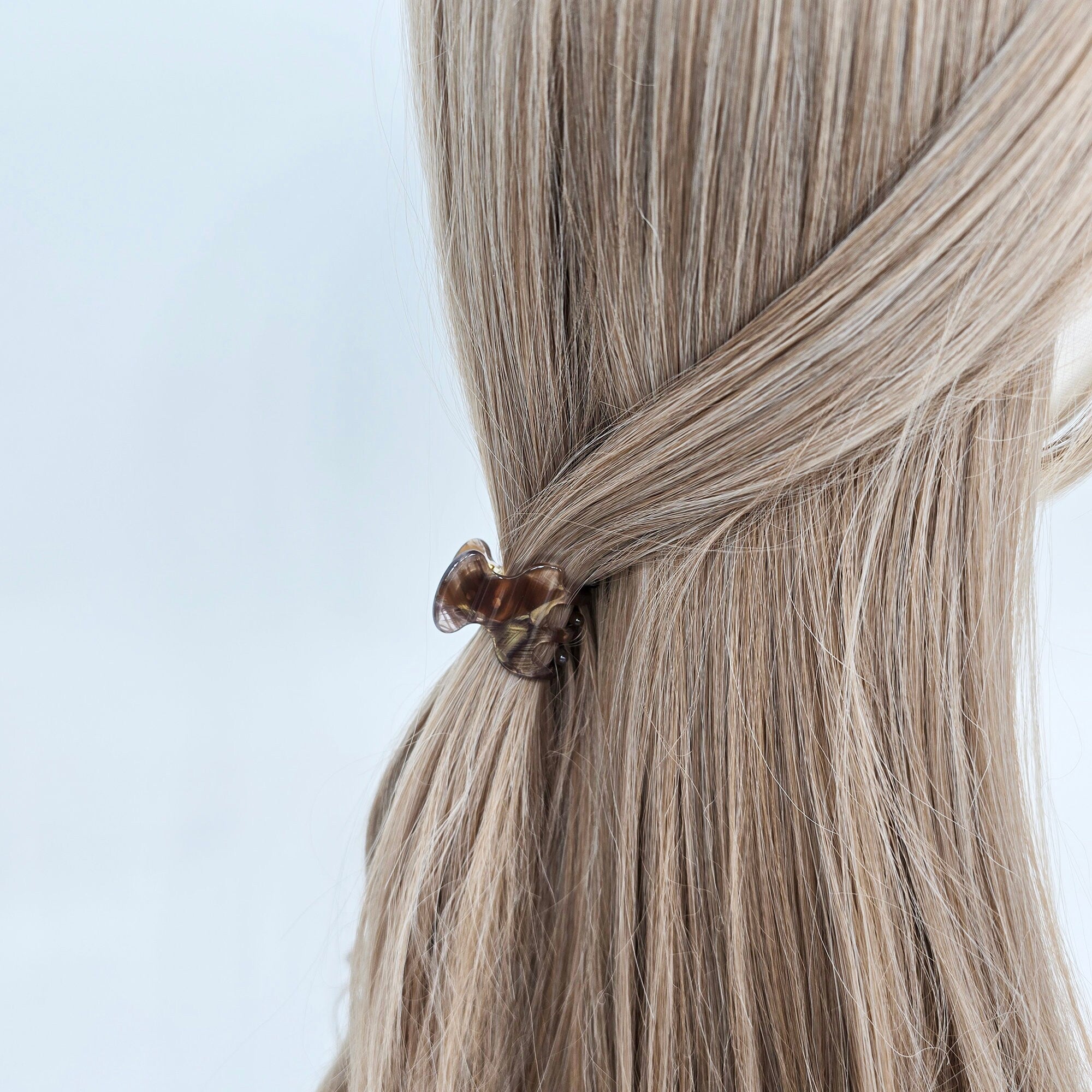 Luxurious Sally Point Hair Claw Clip (1.2 Inch) / Cute Tortoise Shell French Hair Pin / Small Hair Clips