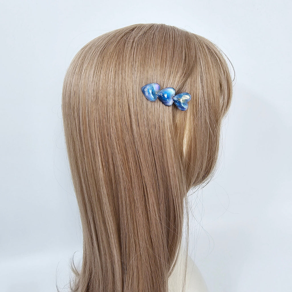 New Color Heart Mini Side Claw Clip (2.0 Inch) / Vivid Color French Pin / Alligator Hair Clip for Woman