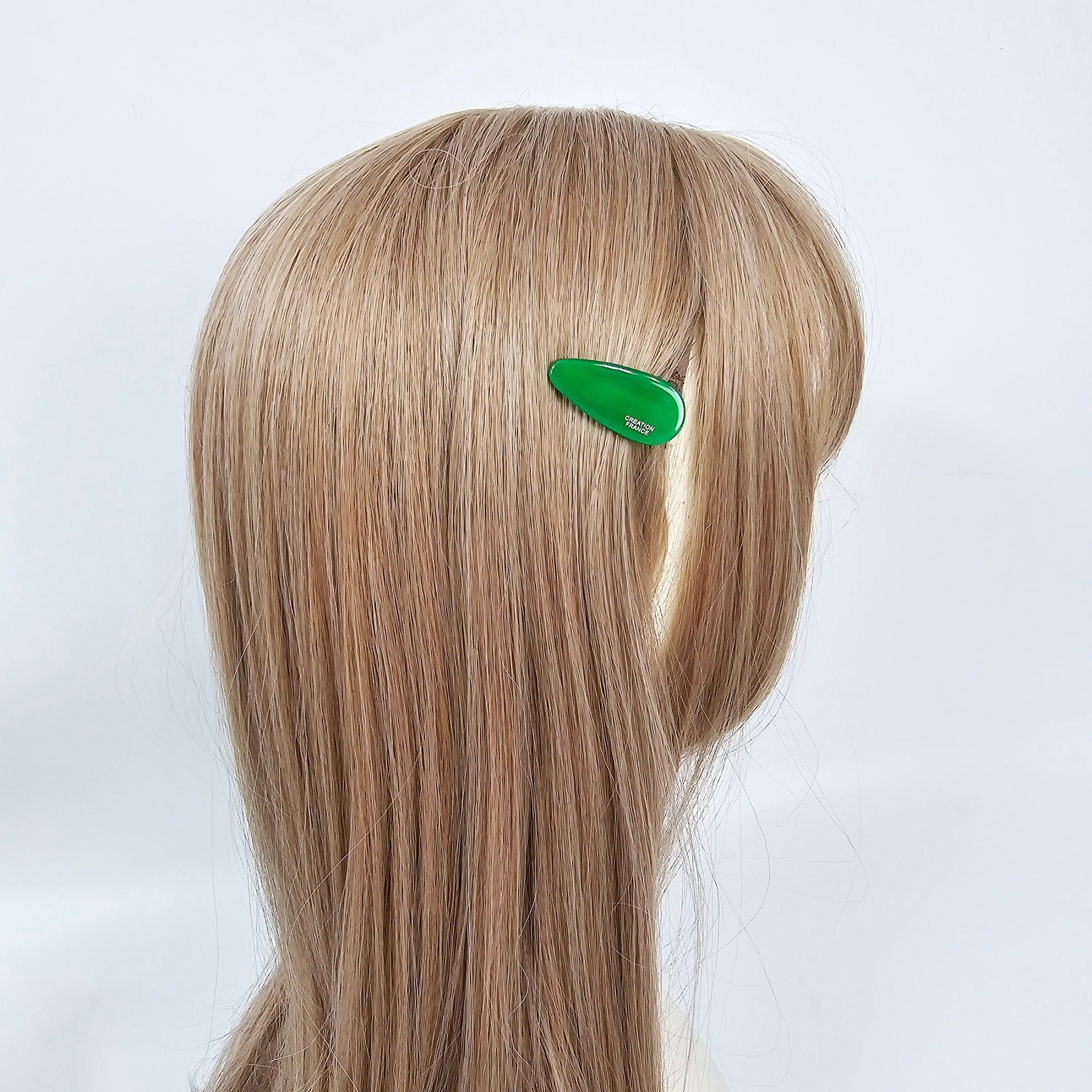 Luxurious Rounded Triangle Flat Mini Hair Clip Side Claw (1.4 Inch) / Vivid Color French Pin / Alligator Hair Clip for Woman