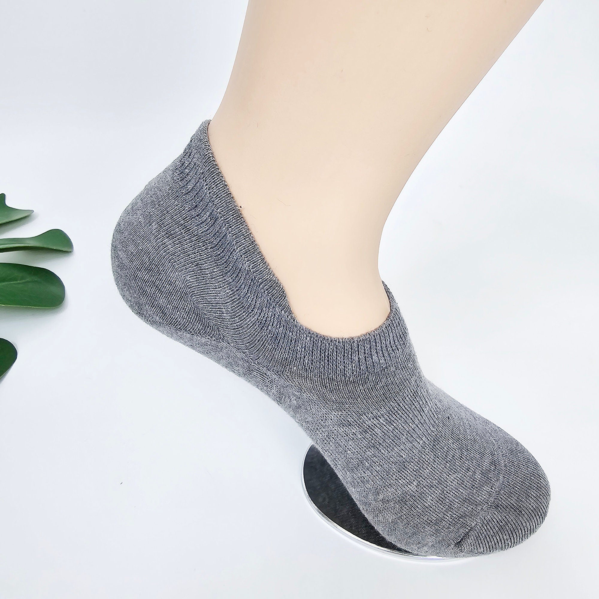 No Show Socks | Soft Cotton Non Slip Liner | Korean Socks | Minimalist Daily Basic