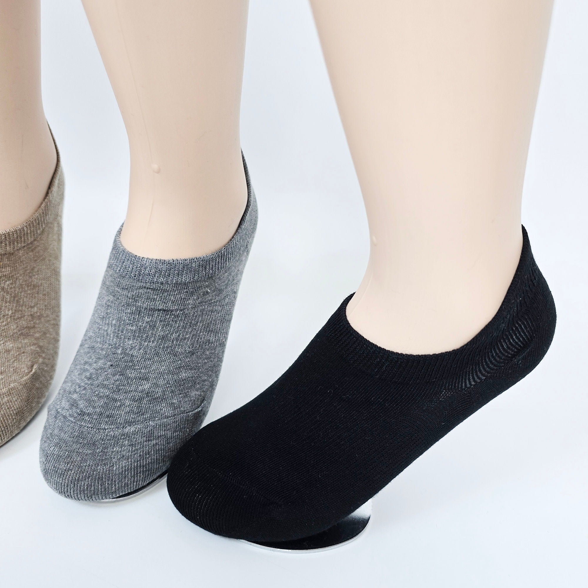 No Show Socks | Soft Cotton Non Slip Liner | Korean Socks | Minimalist Daily Basic