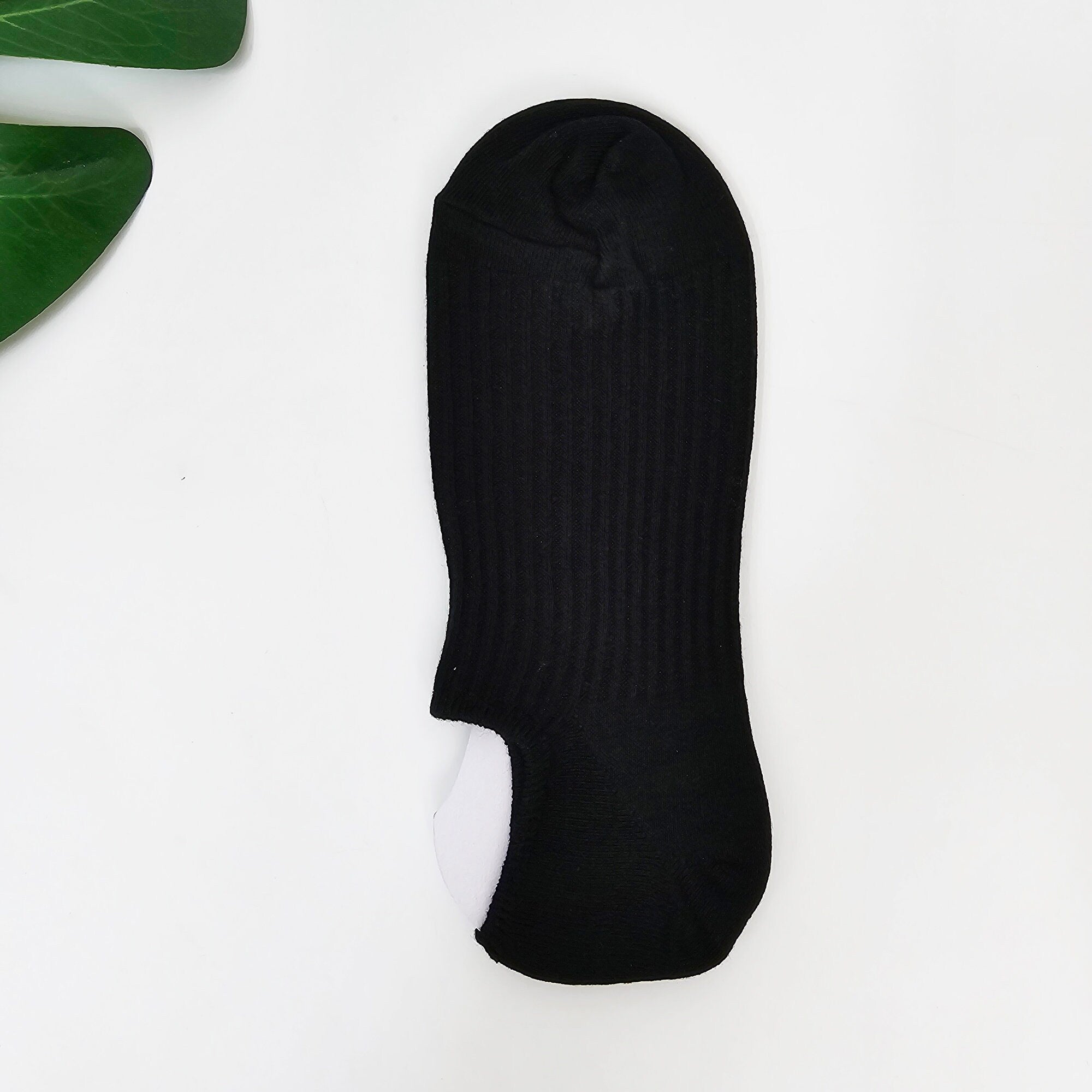 Mens No Show Socks | Cotton Non Slip Grip | Korean Socks | Minimalist Gift for Him