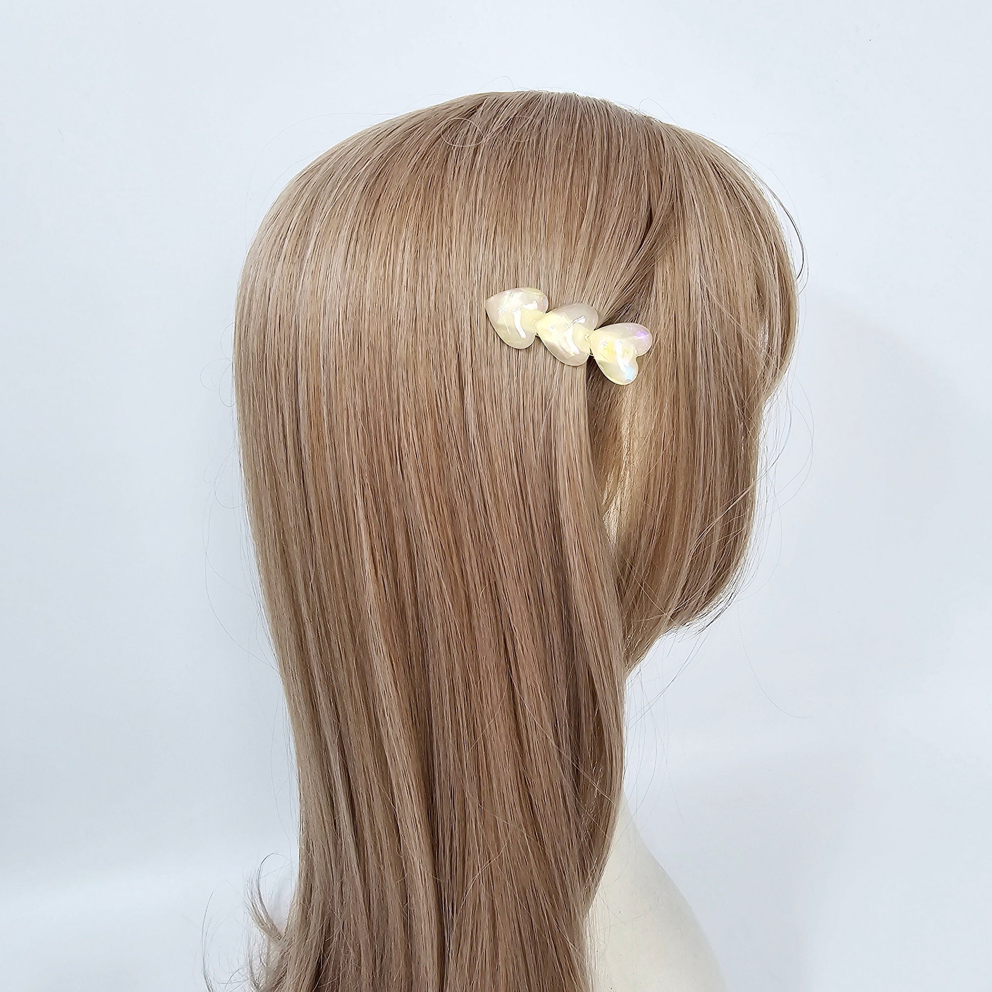 New Color Heart Mini Side Claw Clip (2.0 Inch) / Vivid Color French Pin / Alligator Hair Clip for Woman