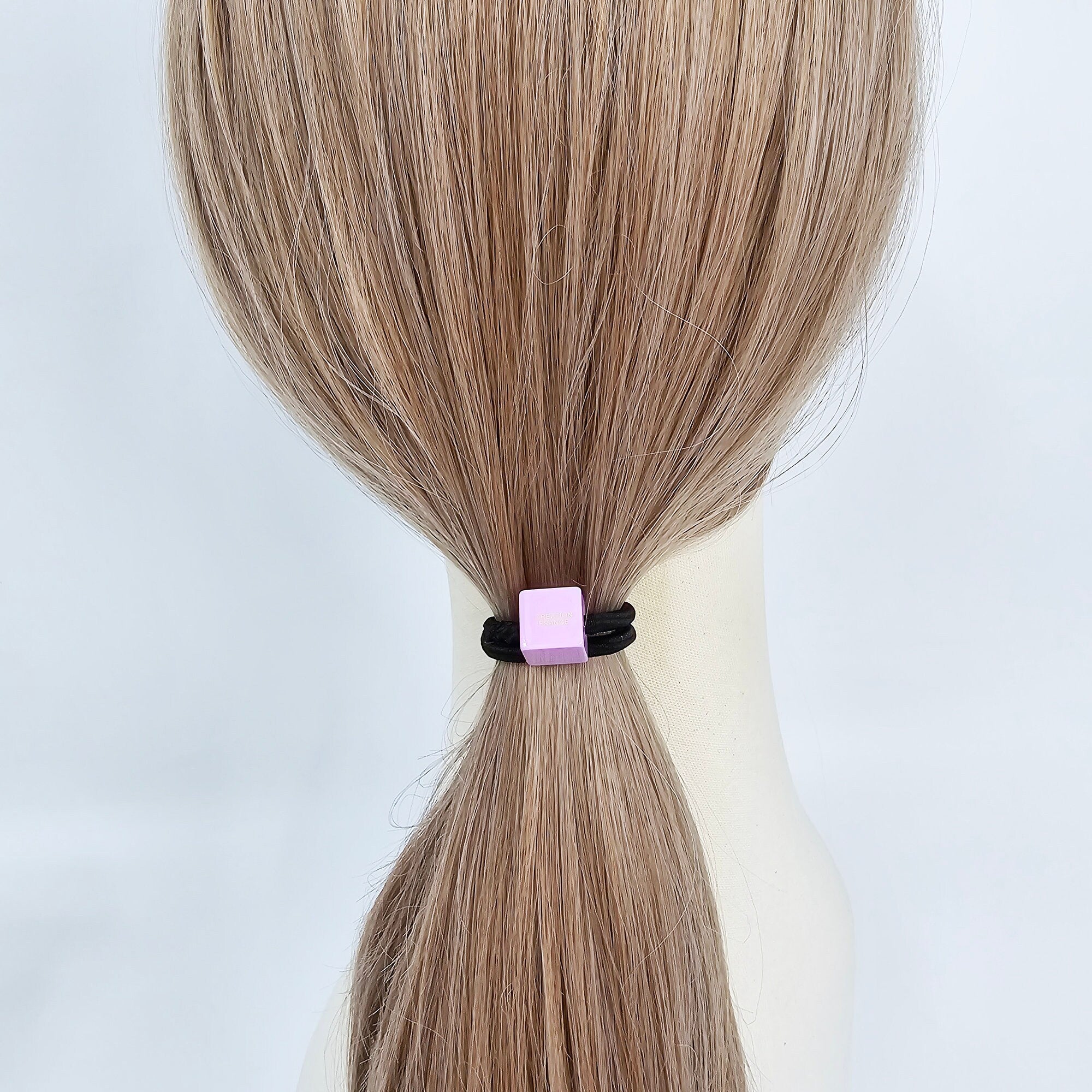 New Color Mini Square Cube Ponytail Elastic (0.6 Inch) / Simple Cute Ponytail Holder / Hair Accessory for Woman / French Hair Tie