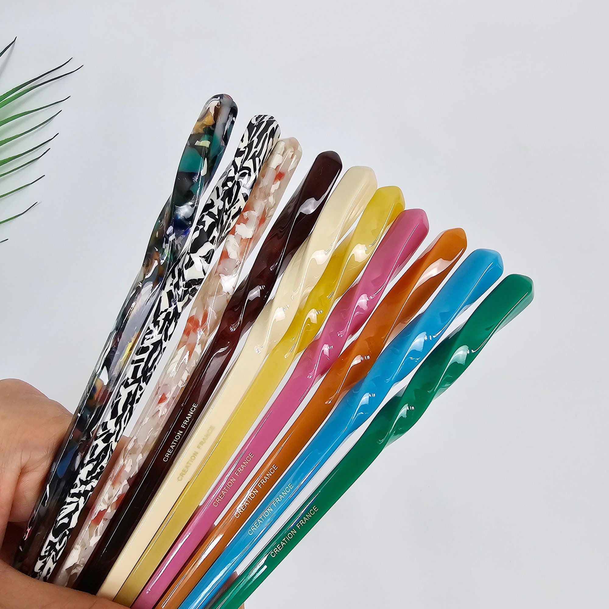 New Color Twist Hair Stick (6.9 Inch) / French Hair Pin / Hair Fork for Thick Hair