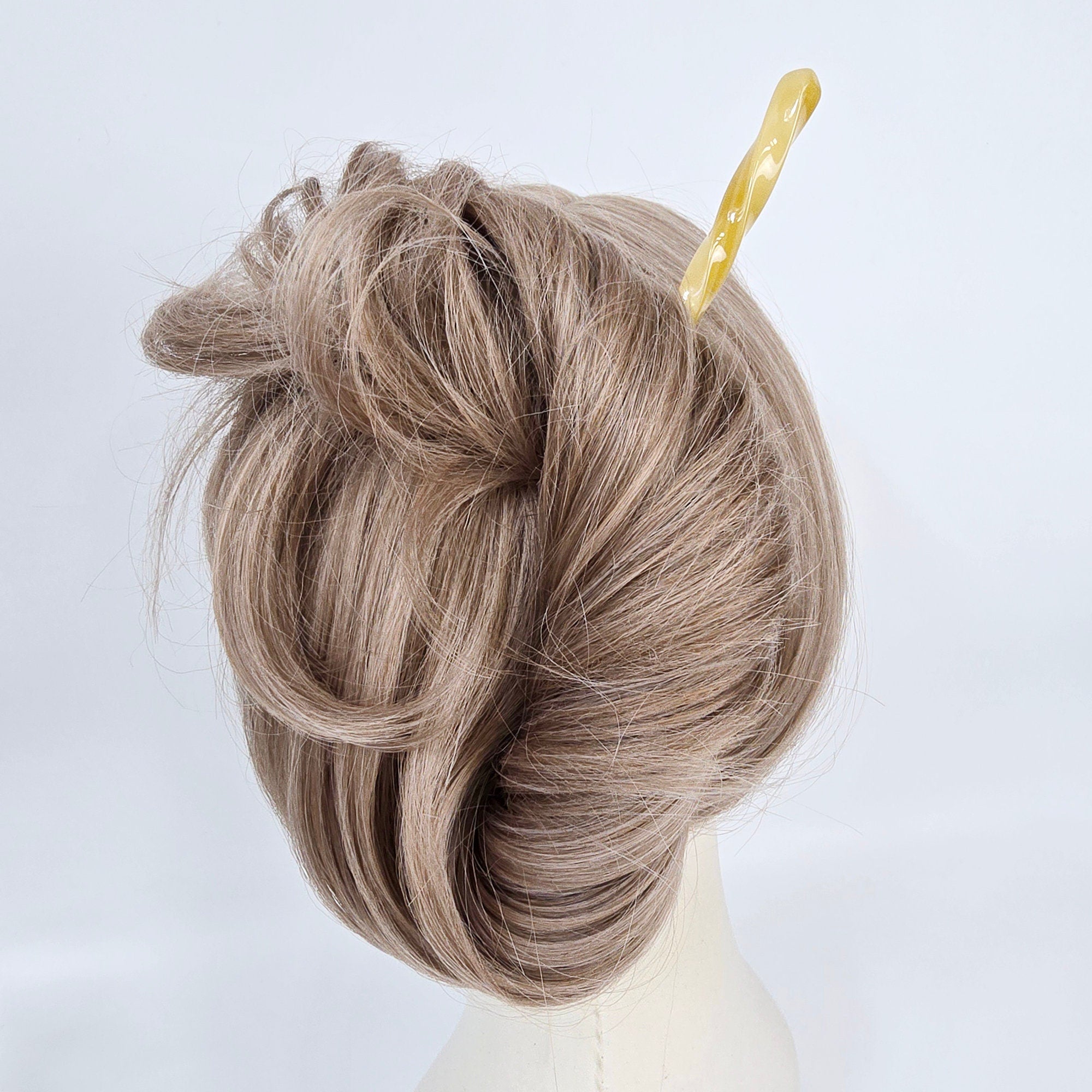 New Color Twist Hair Stick (6.9 Inch) / French Hair Pin / Hair Fork for Thick Hair