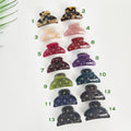 New Color Half Moon Cubic Point Double Small Hair Claw (1.9 Inch) / Vivid Color French Pin / Alligator Hair Clip for Woman