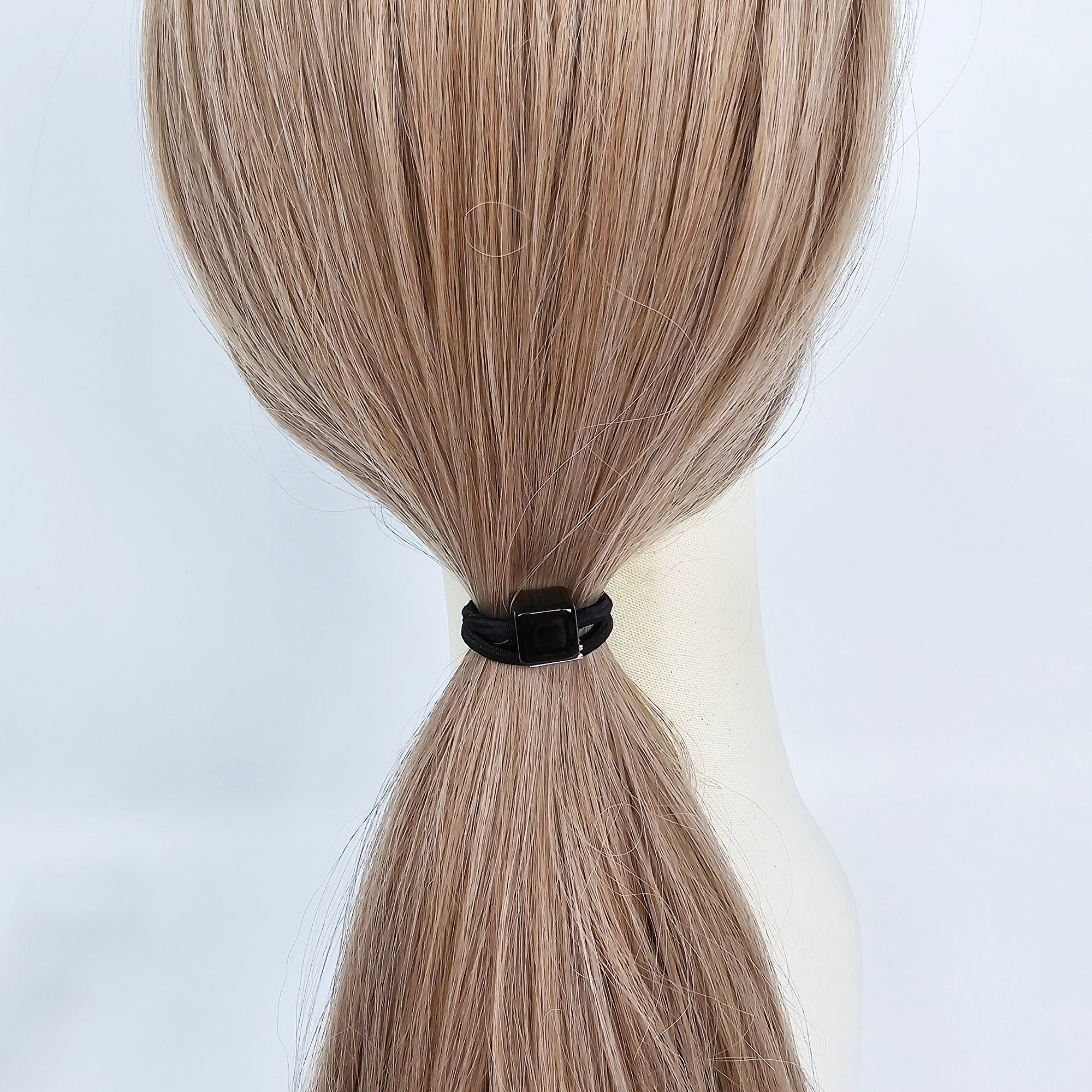 New Color Mini Square Cube Ponytail Elastic (0.6 Inch) / Simple Cute Ponytail Holder / Hair Accessory for Woman / French Hair Tie