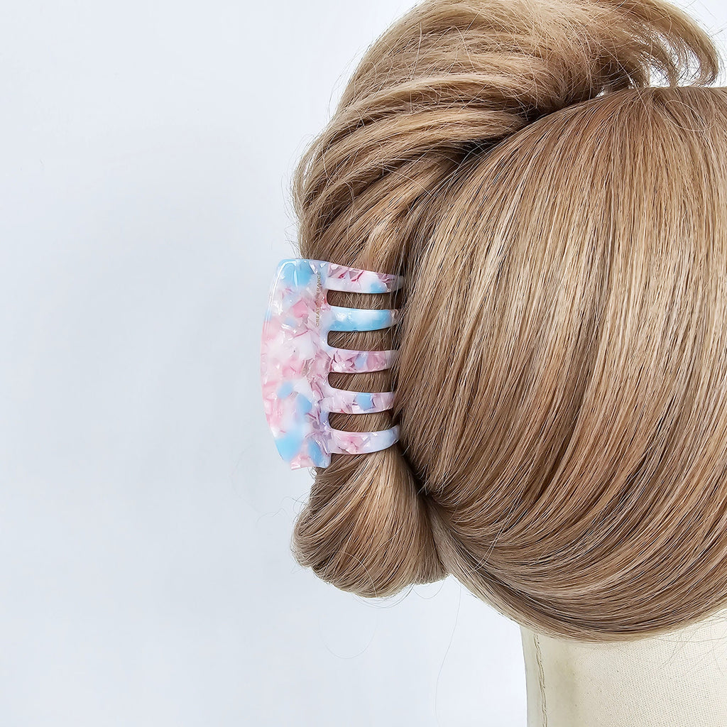 Curve Bella Half Updo Hair Claw (3.0 Inch) / Elegance French Hair Pin / Hair Barrette for Woman