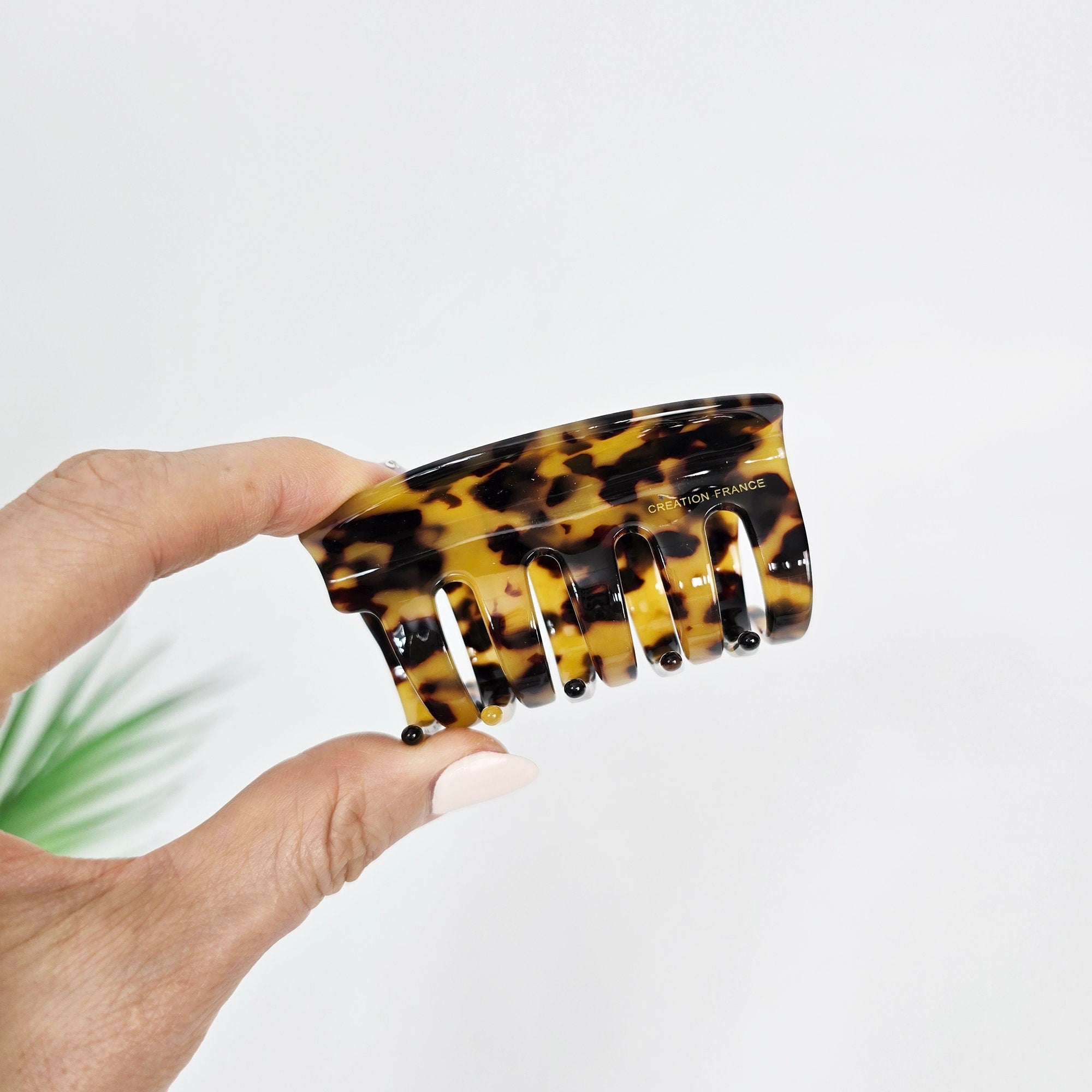 Curve Bella Half Updo Hair Claw (3.0 Inch) / Elegance French Hair Pin / Hair Barrette for Woman