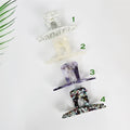 New Color Chelly Square Straight Half Updo Hair Claw (3.9 Inch) / Elegance French Hair Pin / Hair Barrette for Woman