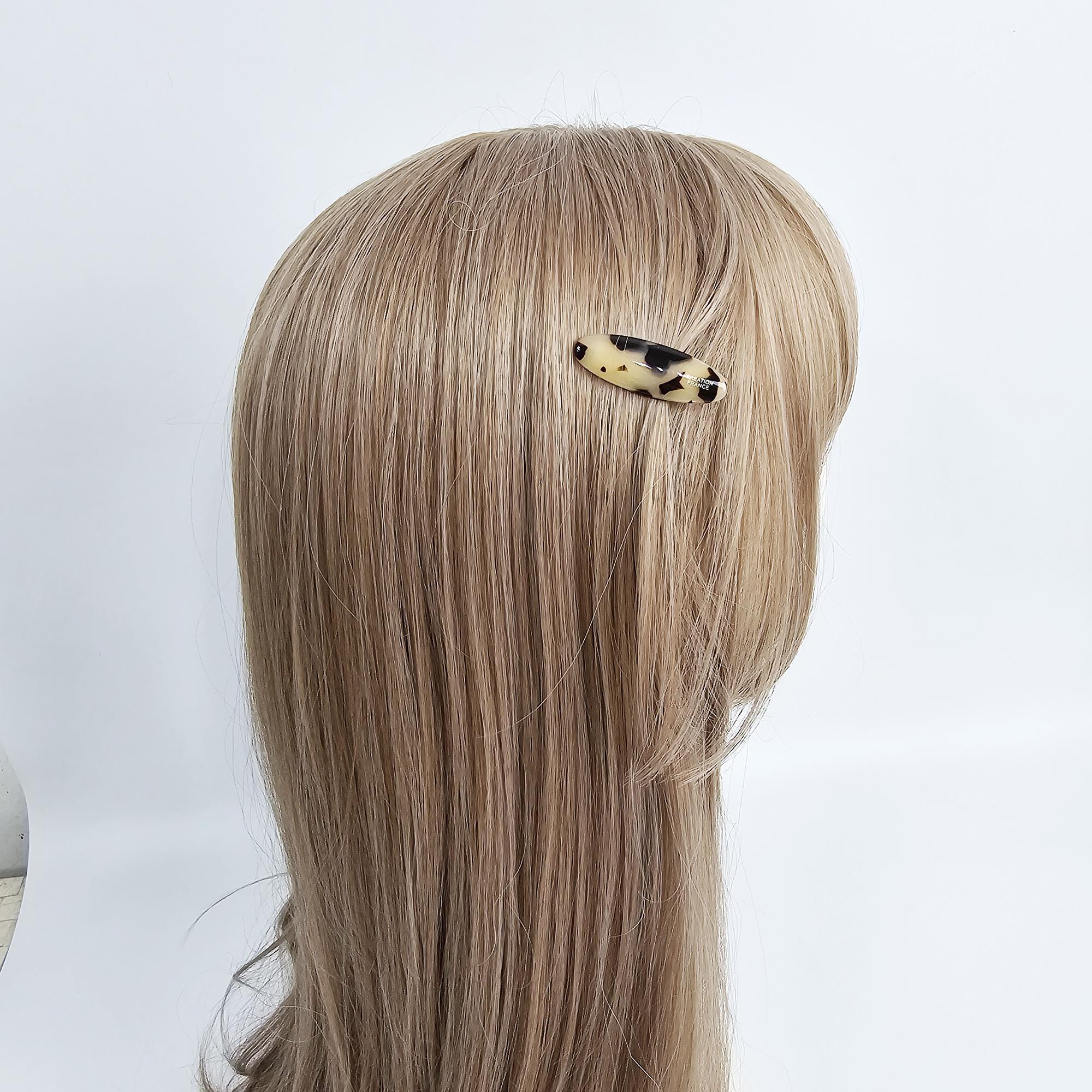 Luxurious Ultra-Mini Slim Oval Hair Clip (1.7 Inch) / Vivid Color French Pin / Alligator Hair Clip for Woman