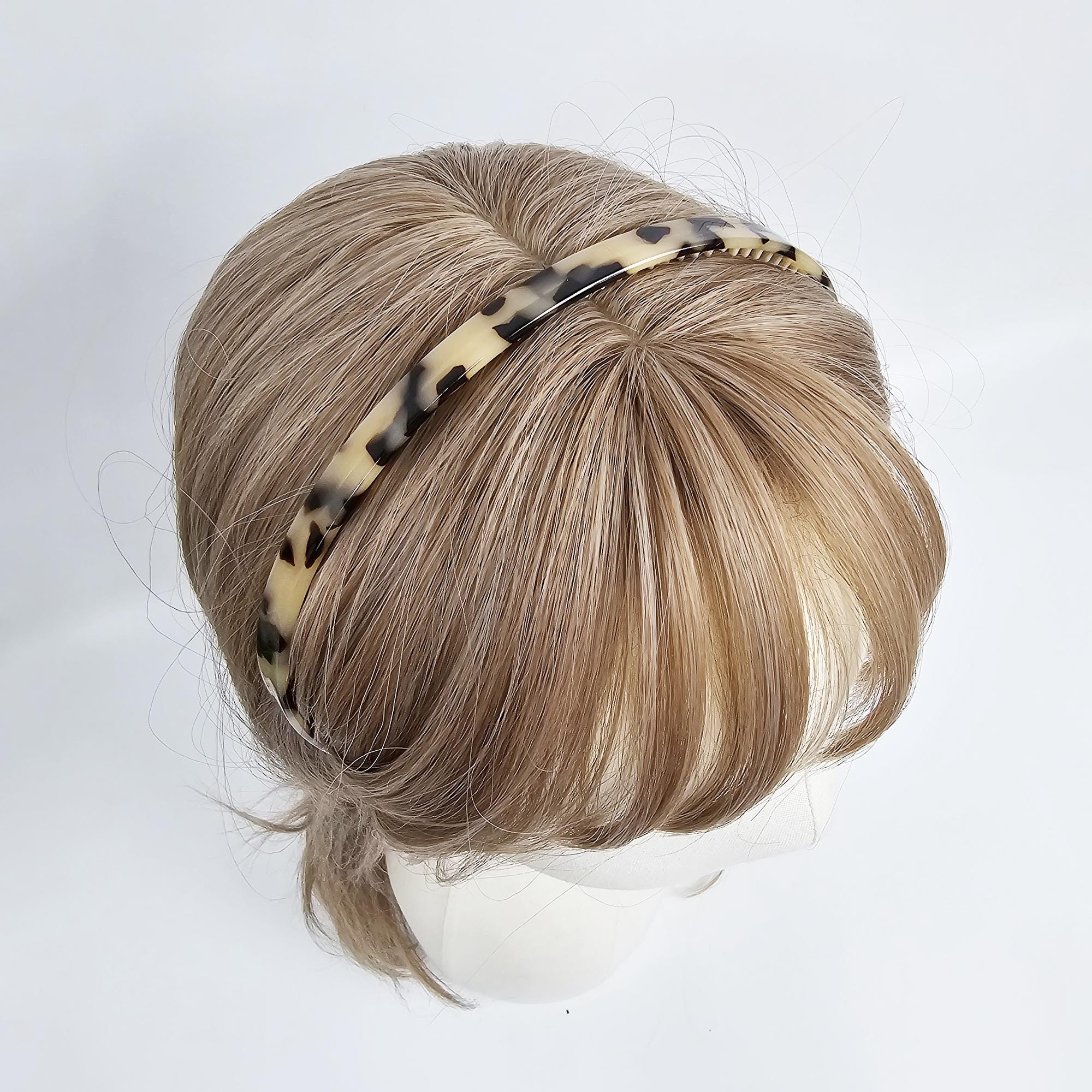 Luxurious Thin Curved Painless Wire Headband (0.4 Inch) / Elegant Hair Accessories for Woman / Bridal Tiara Headband