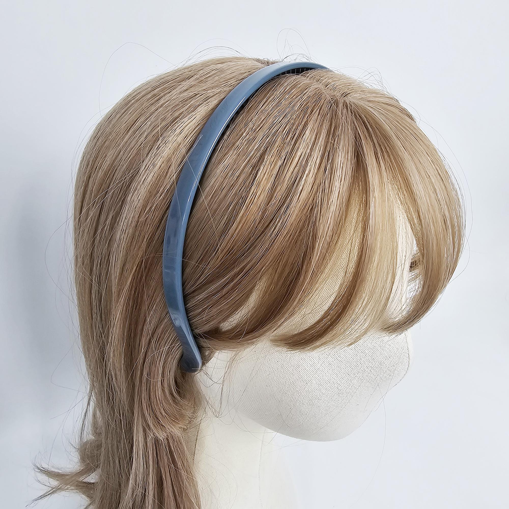 Luxurious Thin Curved Painless Wire Headband (0.4 Inch) / Elegant Hair Accessories for Woman / Bridal Tiara Headband