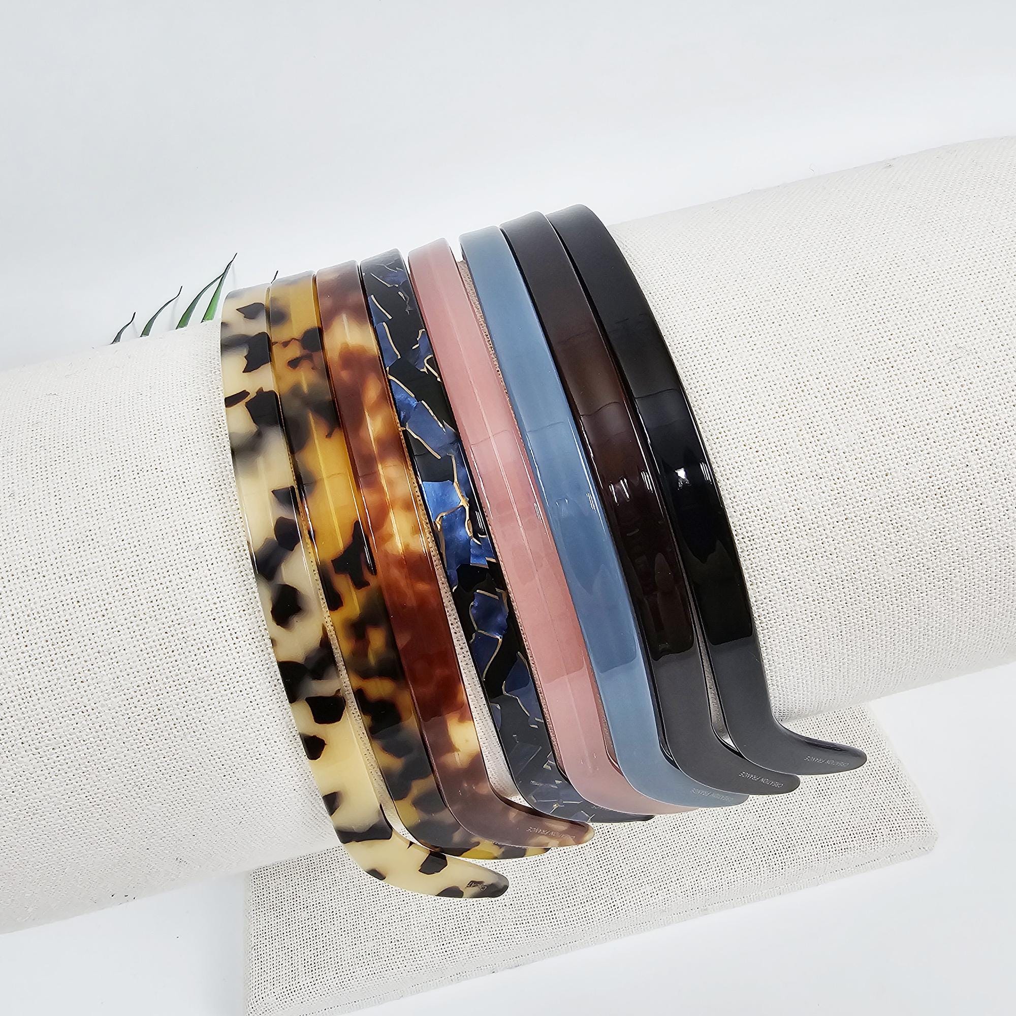 Luxurious Thin Curved Painless Wire Headband (0.4 Inch) / Elegant Hair Accessories for Woman / Bridal Tiara Headband