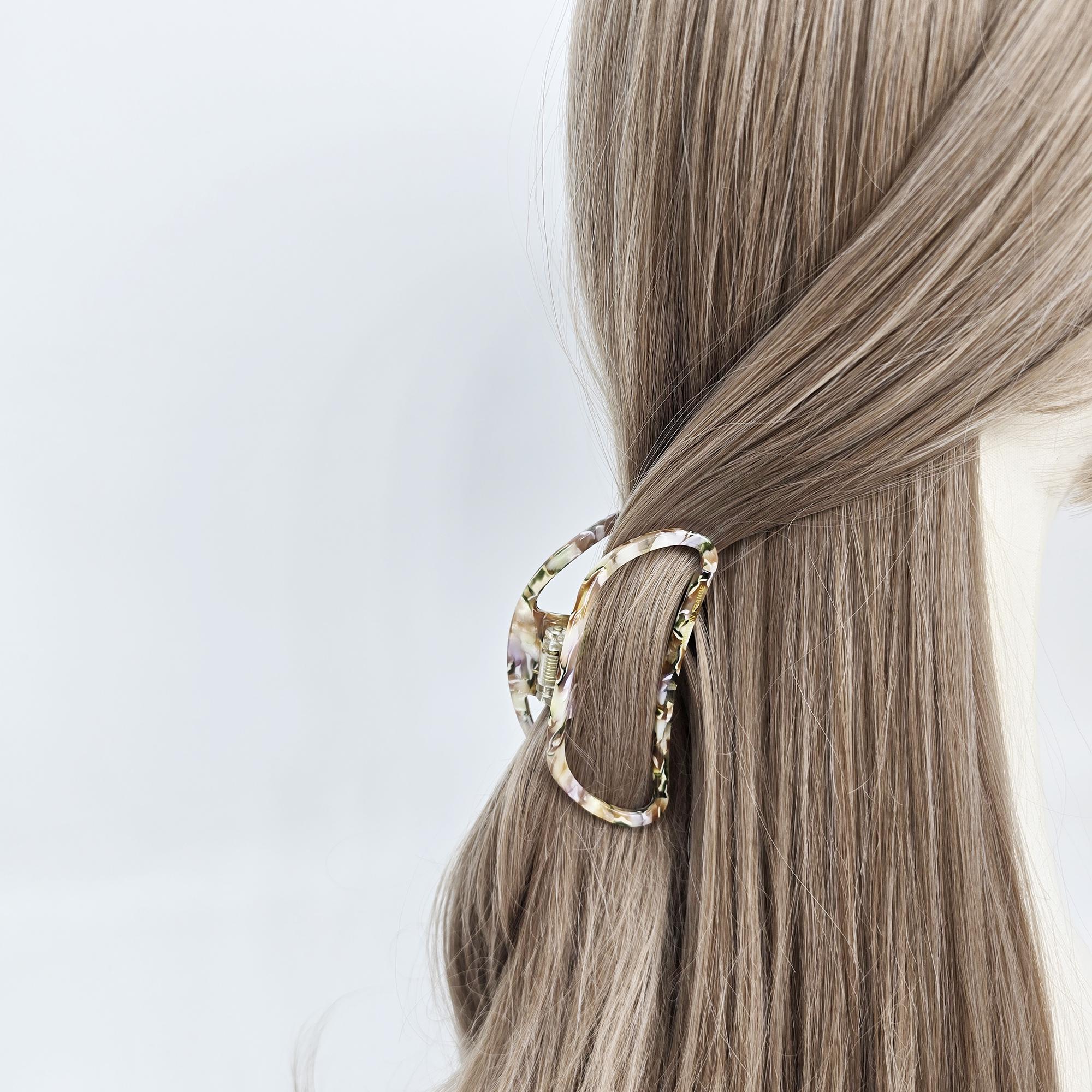 Luxurious Lightweight Alice Updo Hair Claw (3.4 Inch) / Elegance French Hair Pin / Hair Barrette for Woman