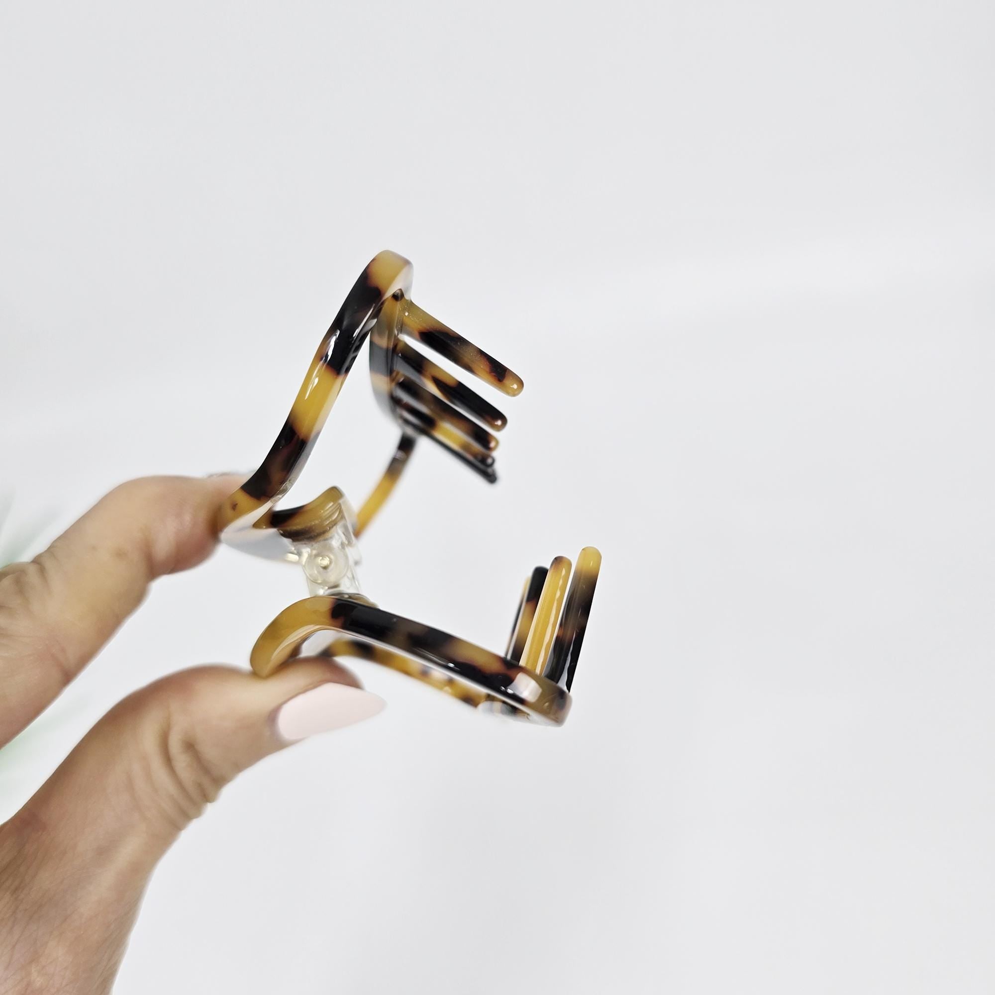 Luxurious Lightweight Alice Updo Hair Claw (3.4 Inch) / Elegance French Hair Pin / Hair Barrette for Woman