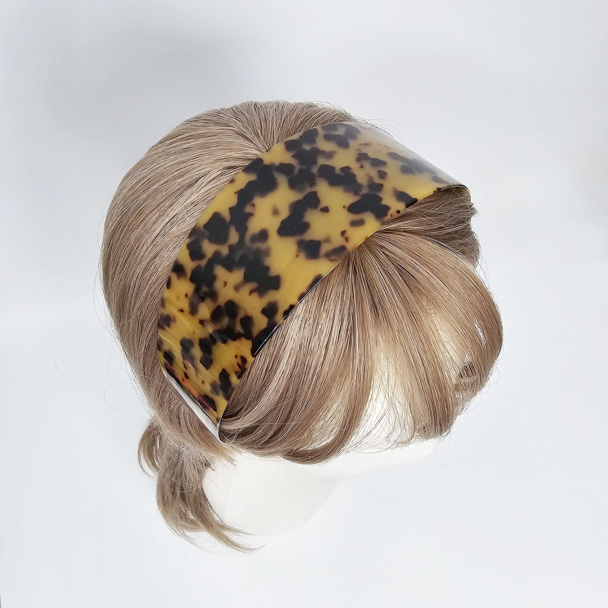 Leopard Print Broadband Full-Cover Wide Headband (2.3 Inch) / Hair Accessories for Woman / Alice Headband